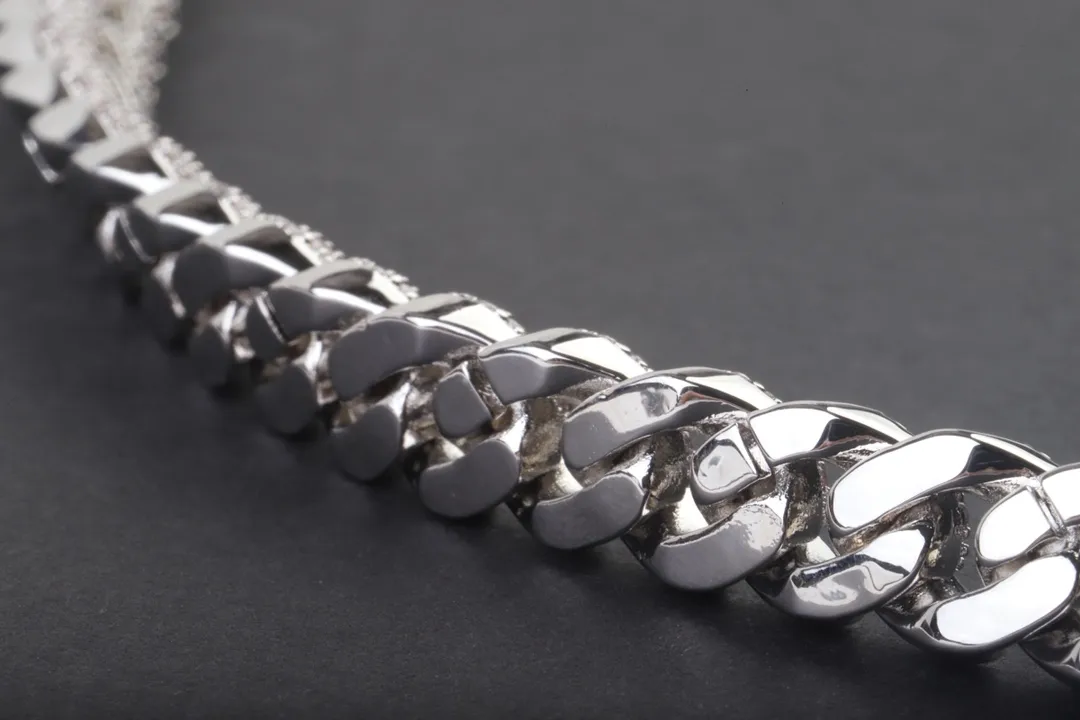 8mm Crystal-Embellished Cuban Link Chain Necklace D54017316 — view 7