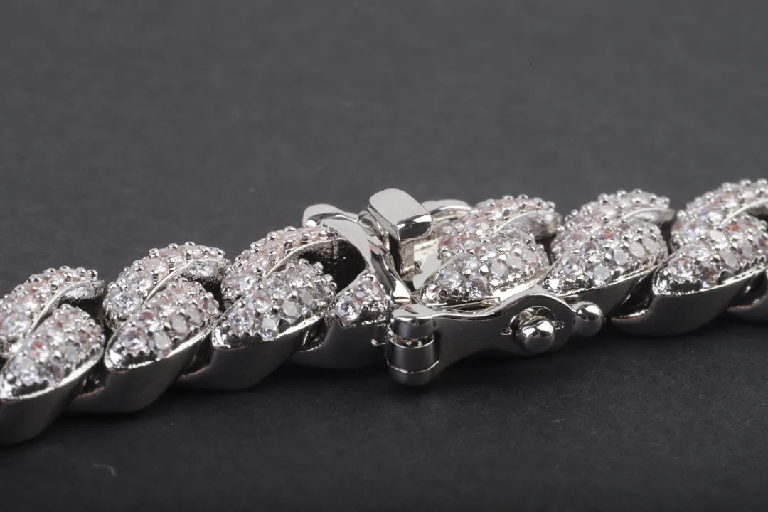 8mm Crystal-Embellished Cuban Link Chain Necklace D54017316 — view 9