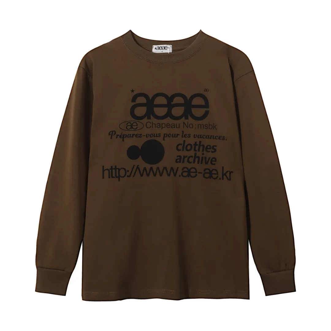 Aeae Logo Print Long-Sleeved T-Shirt D4815594 — view 2