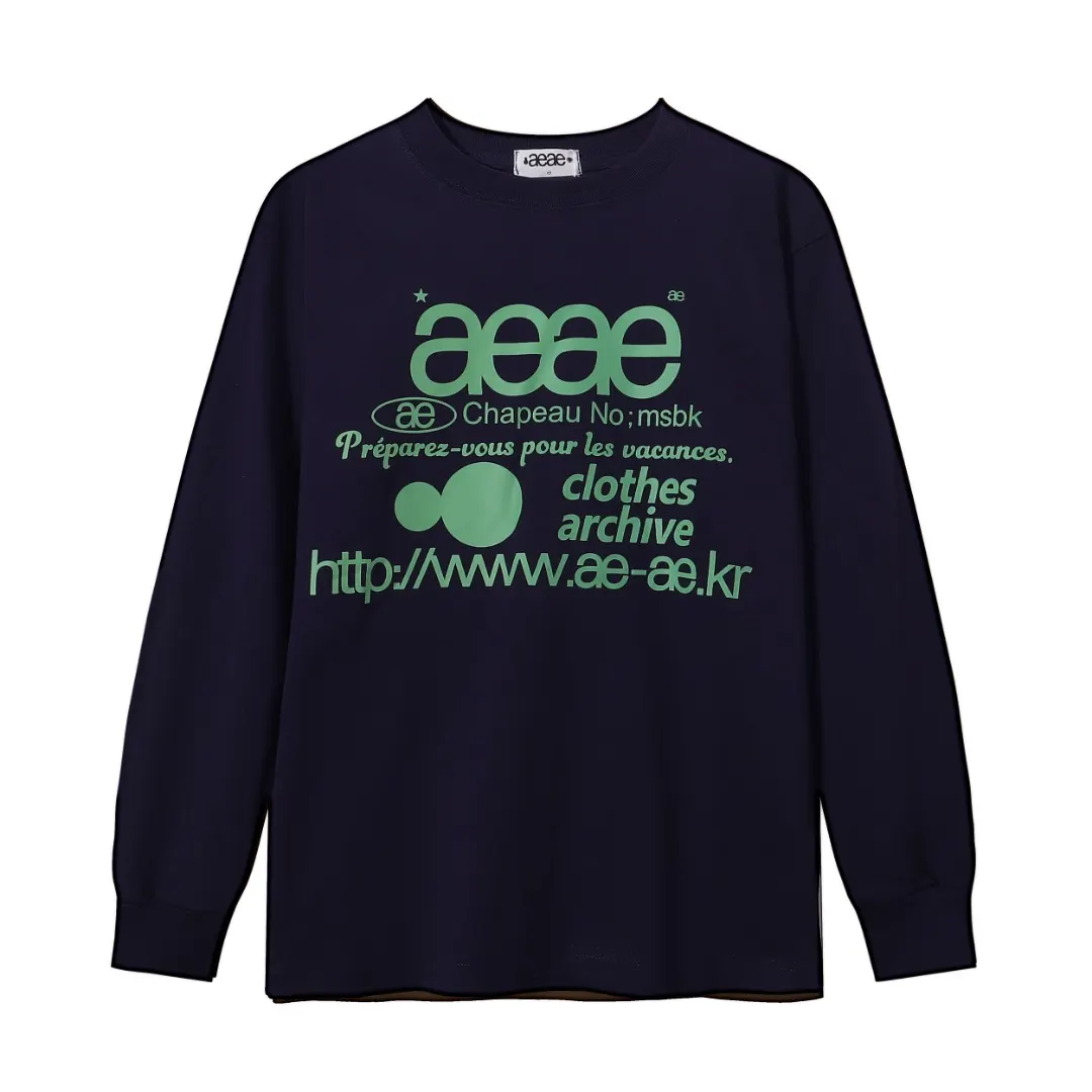Aeae Logo Print Long-Sleeved T-Shirt D4815594 — view 3