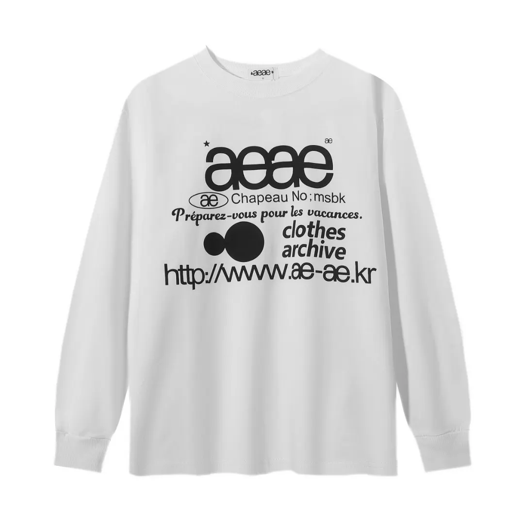 Aeae Logo Print Long-Sleeved T-Shirt D4815594 — view 5