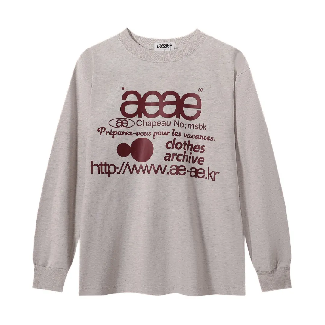 Aeae Logo Print Long-Sleeved T-Shirt D4815594 — view 6