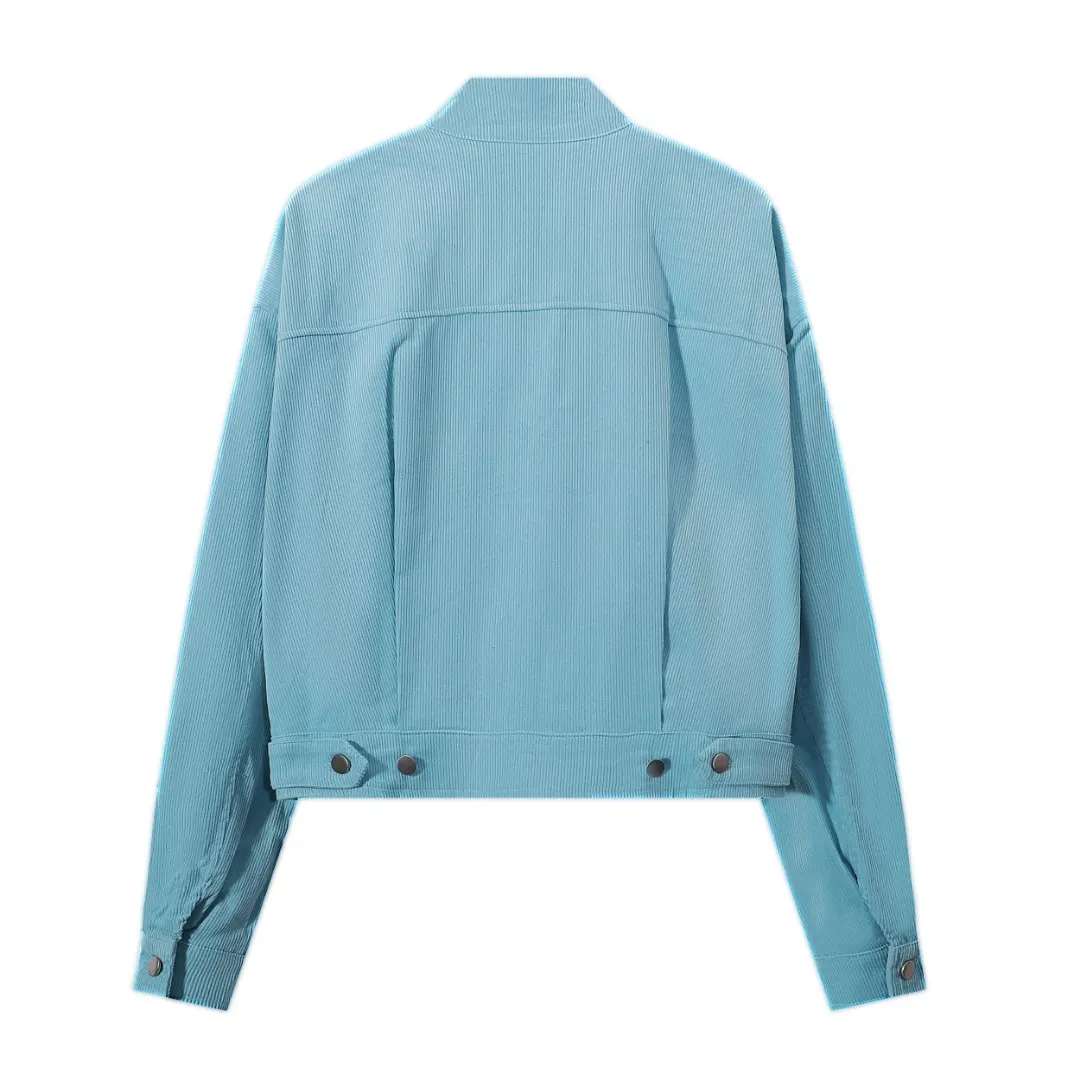 Corduroy Zip-Up Harrington Jacket D12815591 — view 3