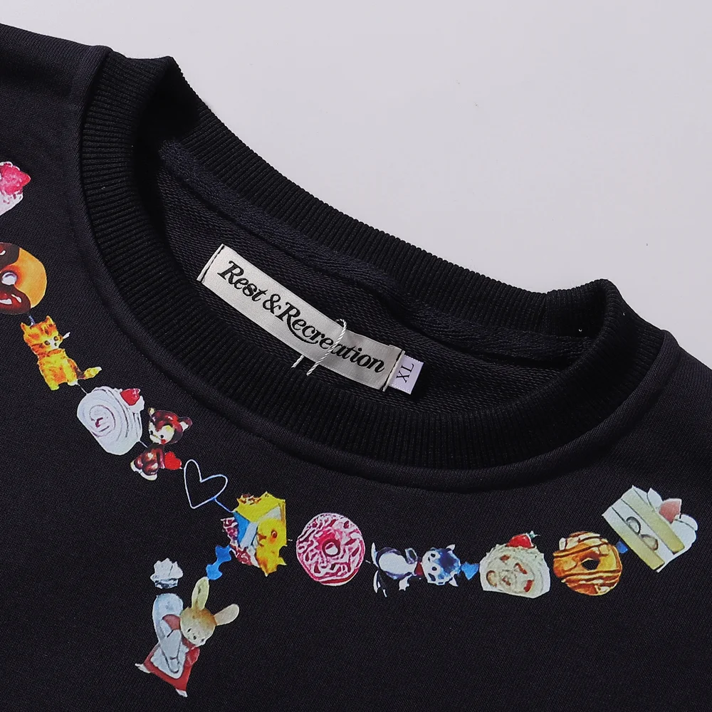 Graphic Print Fleece-Lined Sweatshirt D7815595 — view 4