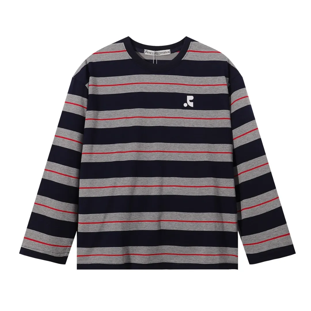 Striped Long-Sleeve Cotton T-Shirt D6815579
