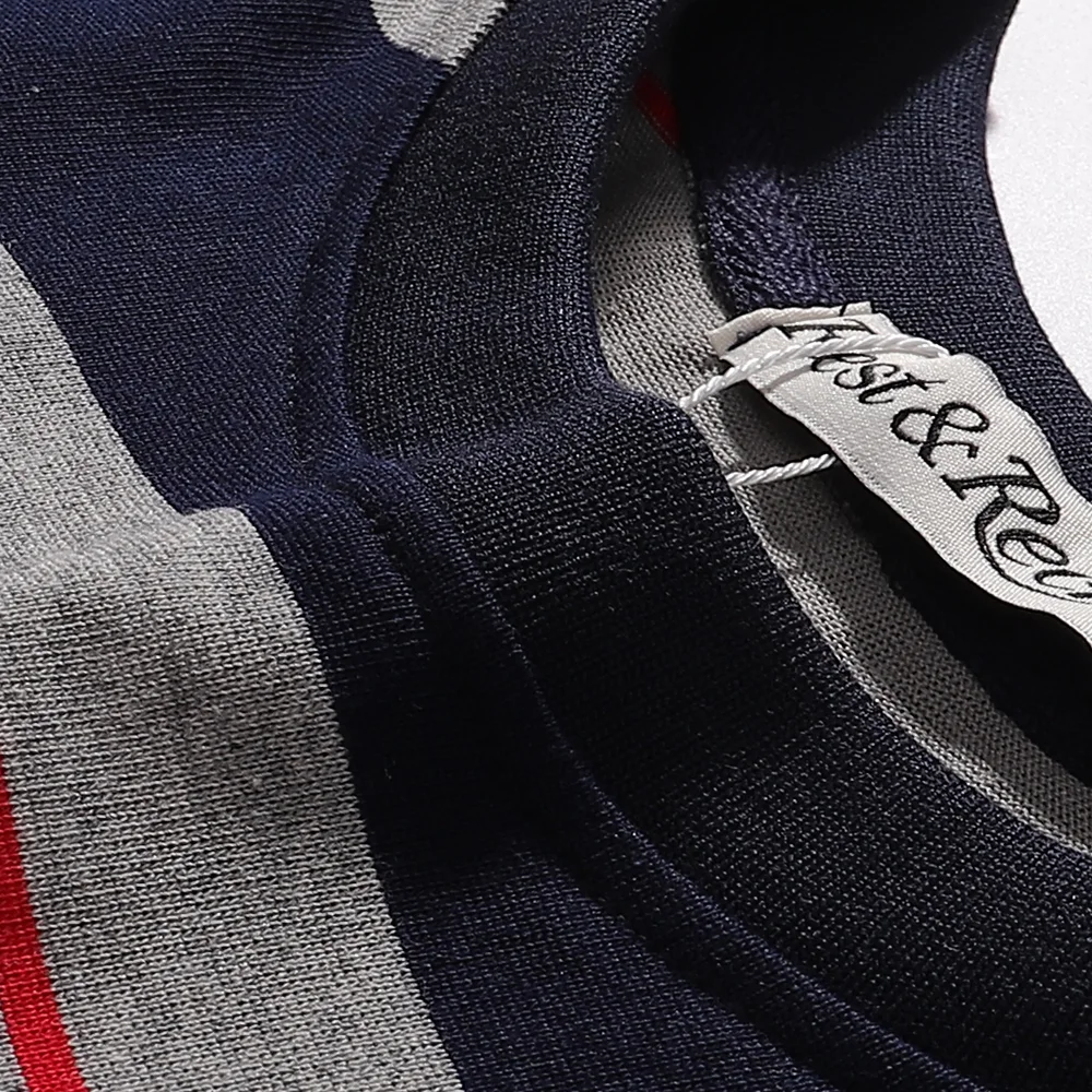 Striped Long-Sleeve Cotton T-Shirt D6815579 — view 5