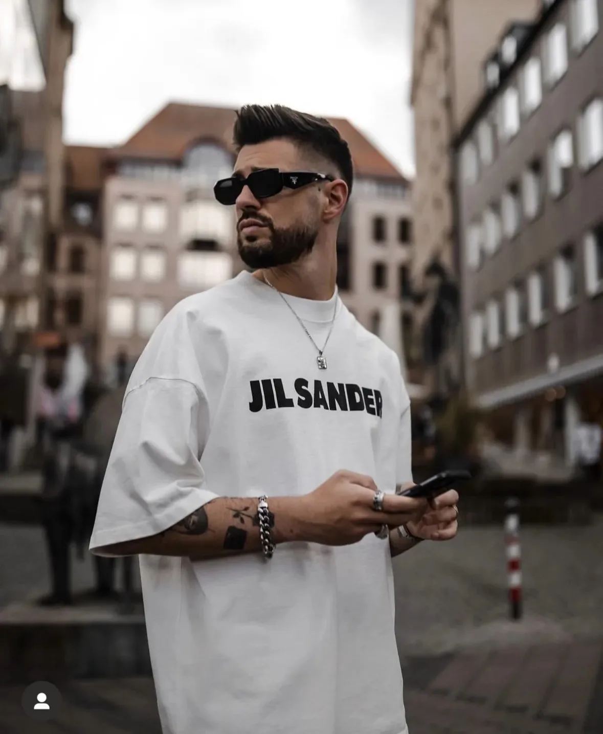 Logo Print Oversized Cotton T-Shirt D14023687 — view 33