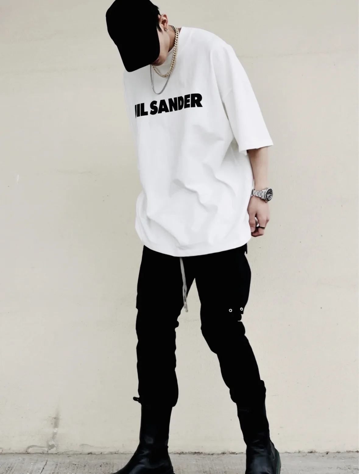 Logo Print Oversized Cotton T-Shirt D14023687 — view 40