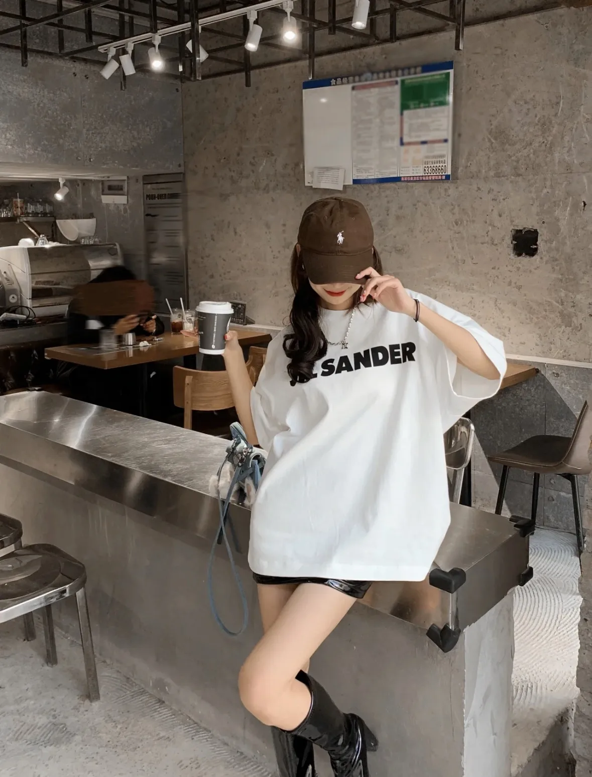 Logo Print Oversized Cotton T-Shirt D14023687 — view 58