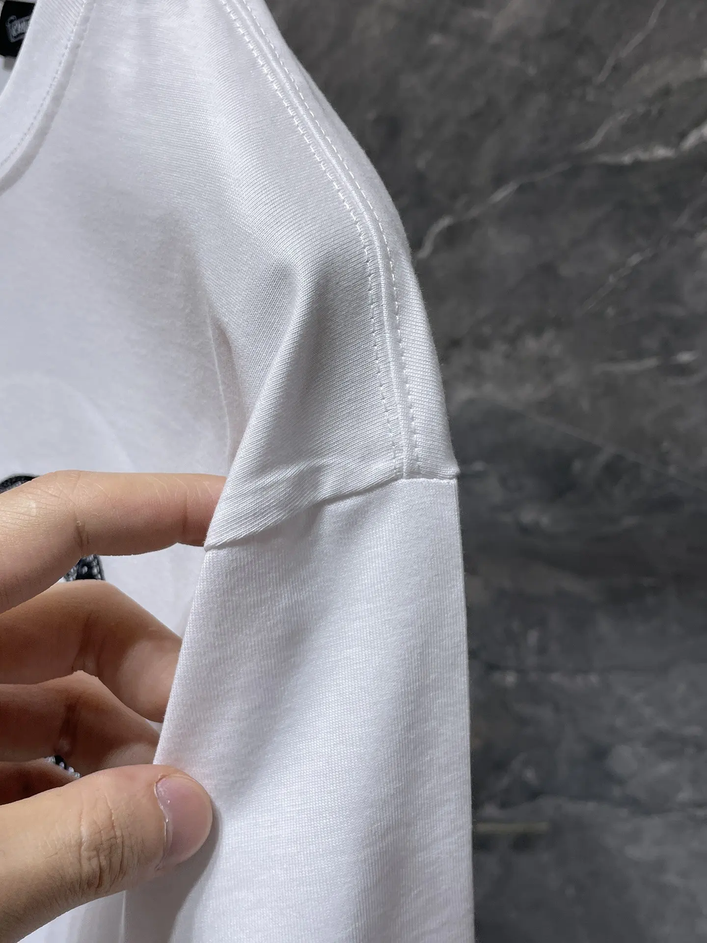 Horseshoe Logo Embroidered Cotton T-Shirt D11011649 — view 8