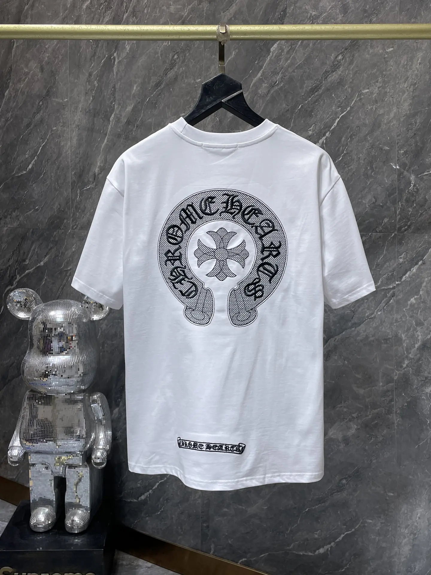 Horseshoe Logo Embroidered Cotton T-Shirt D6015481 — view 6