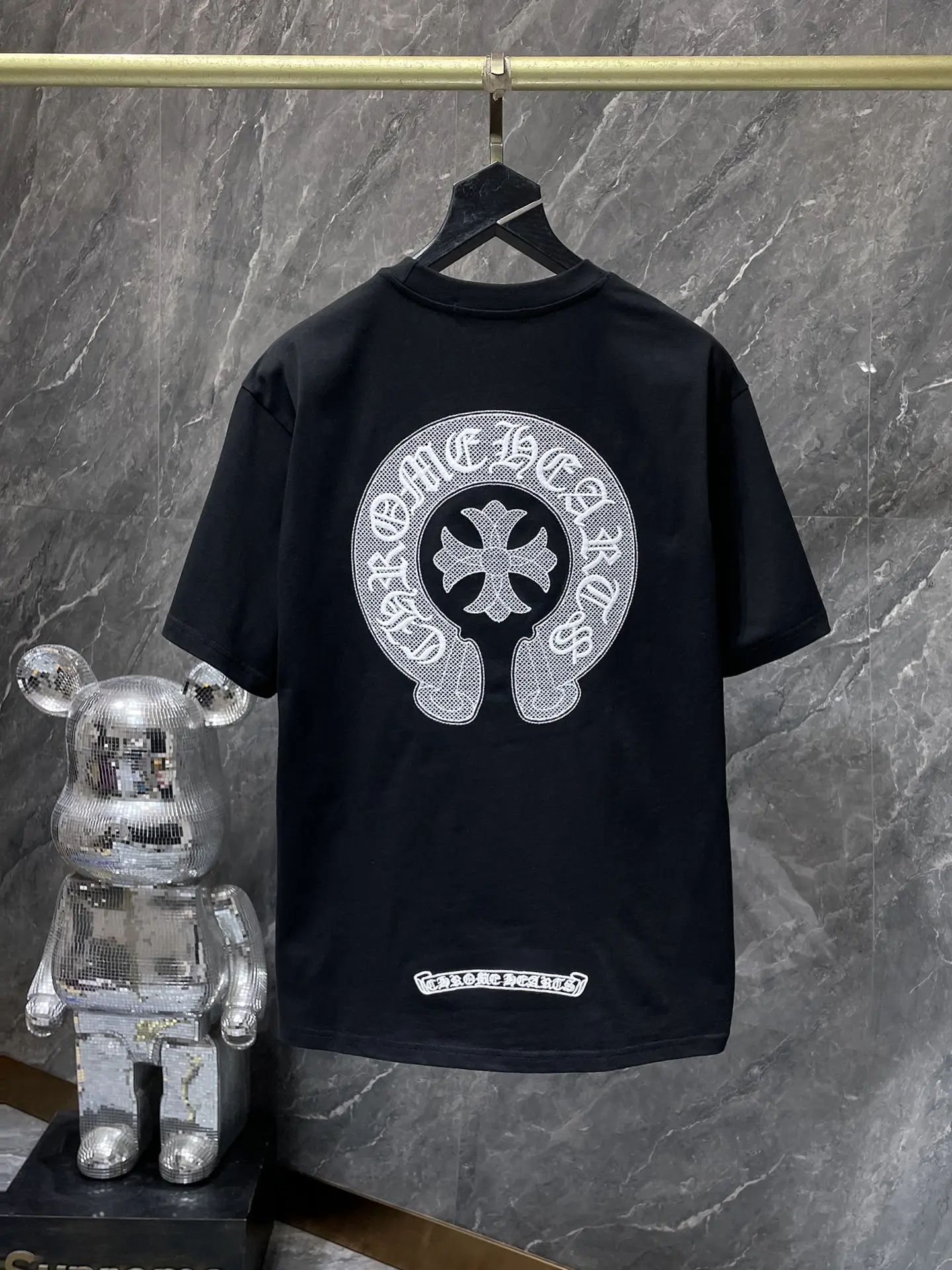 Embroidered Horseshoe Logo Cotton T-Shirt D6015480 — view 6
