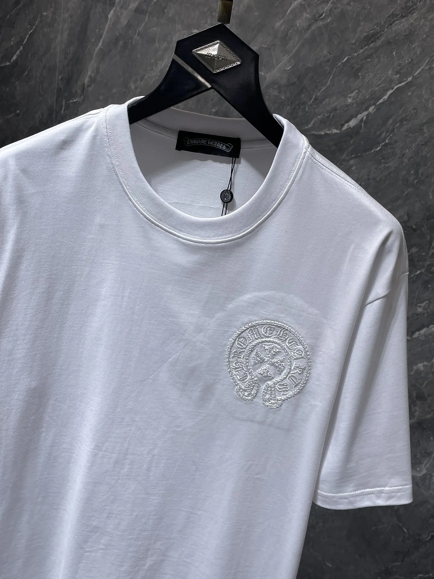 Embroidered Horseshoe Logo Cotton T-Shirt D6515476 — view 4
