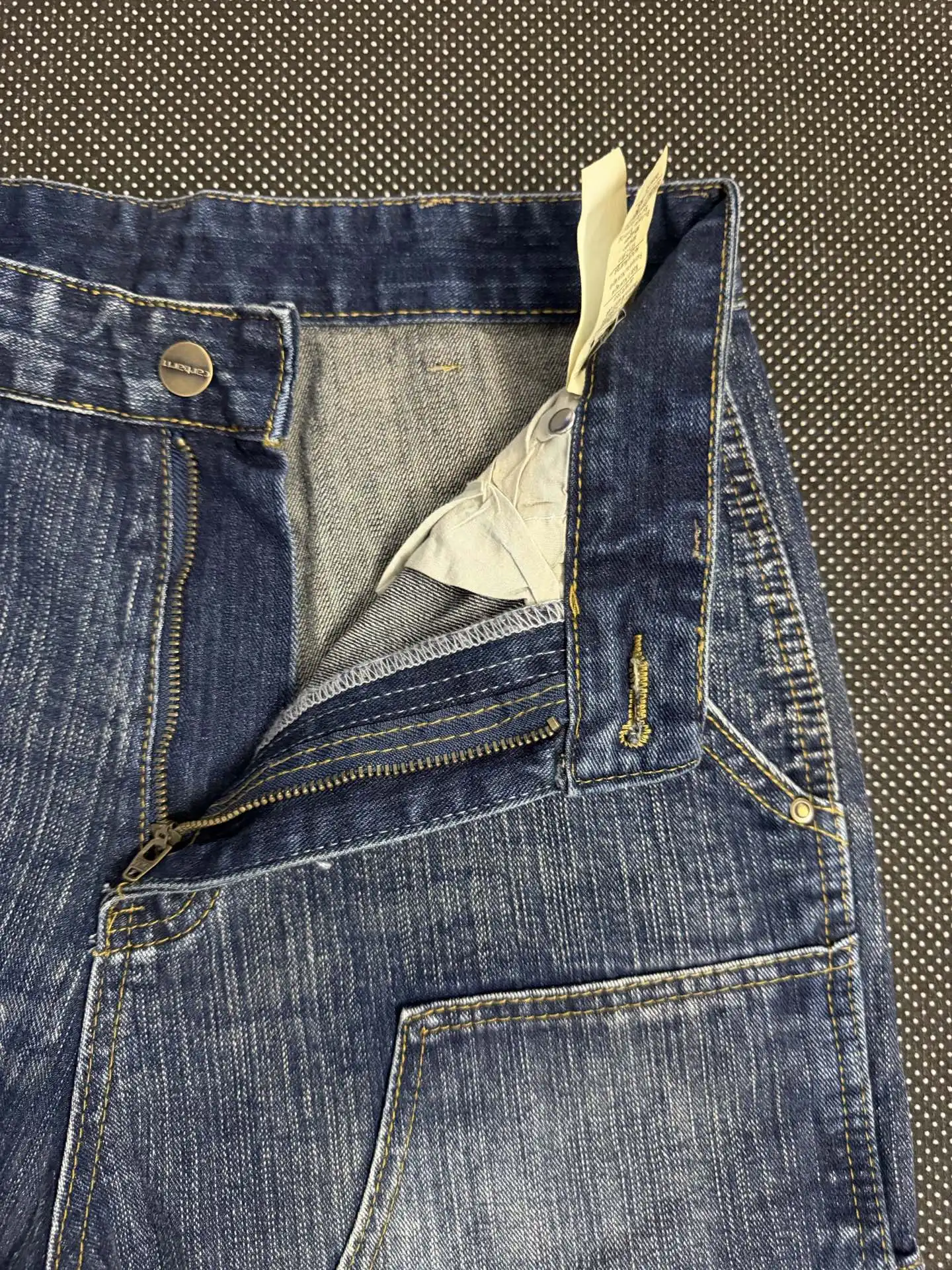 Double-Knee Washed Straight-Leg Jeans D19021834 — view 3