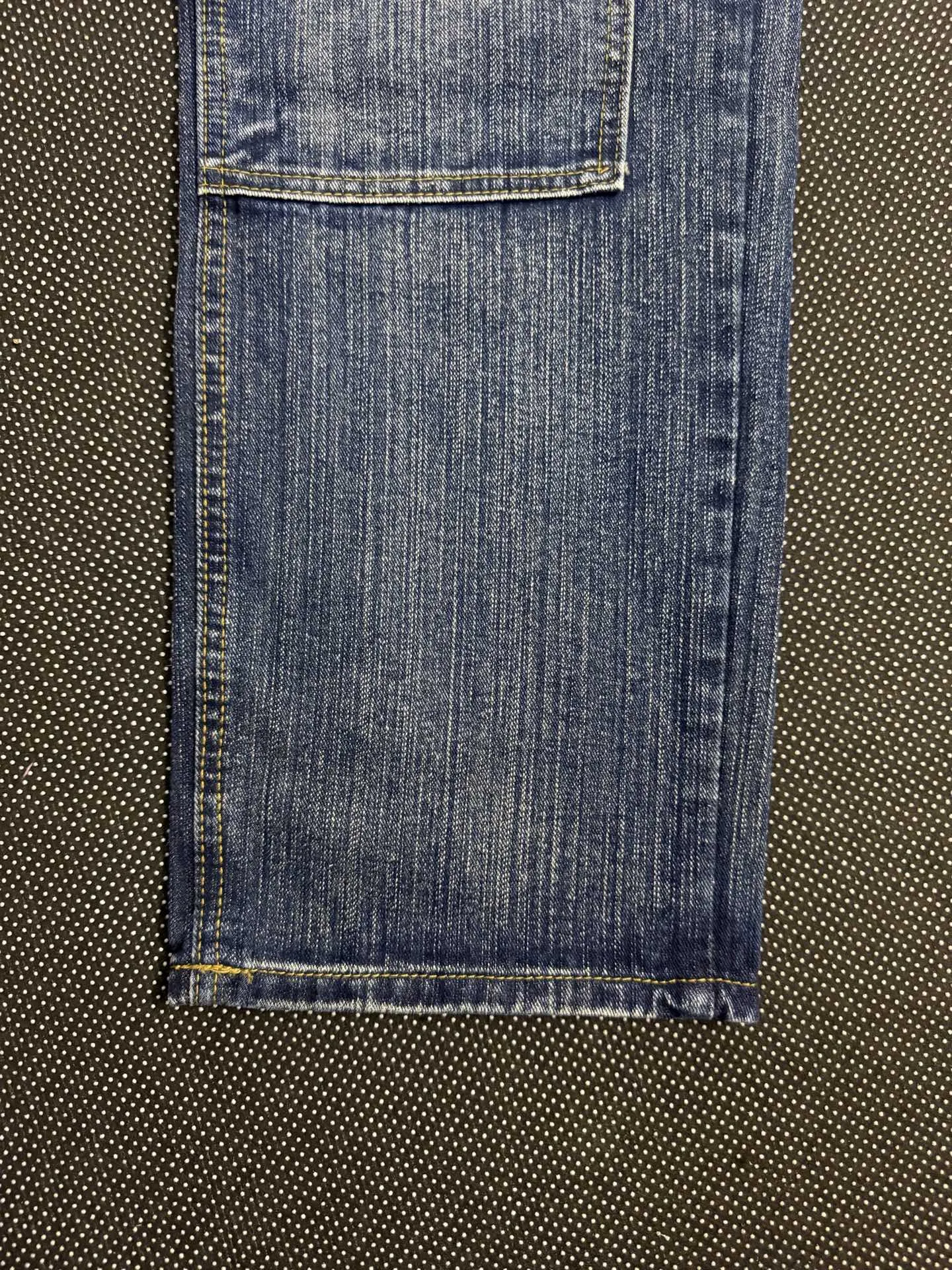 Double-Knee Washed Straight-Leg Jeans D19021834 — view 5