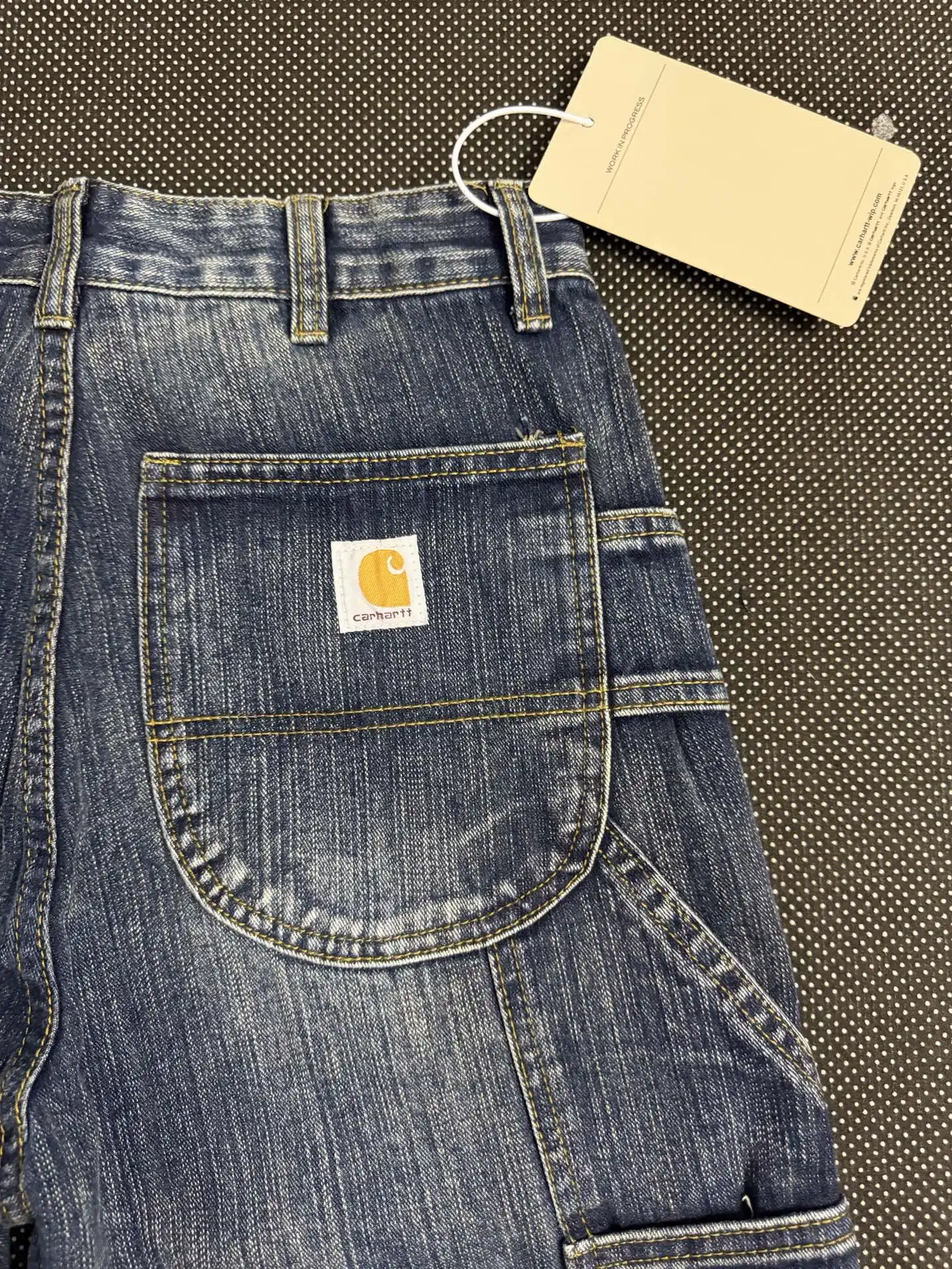 Double-Knee Washed Straight-Leg Jeans D19021834 — view 8