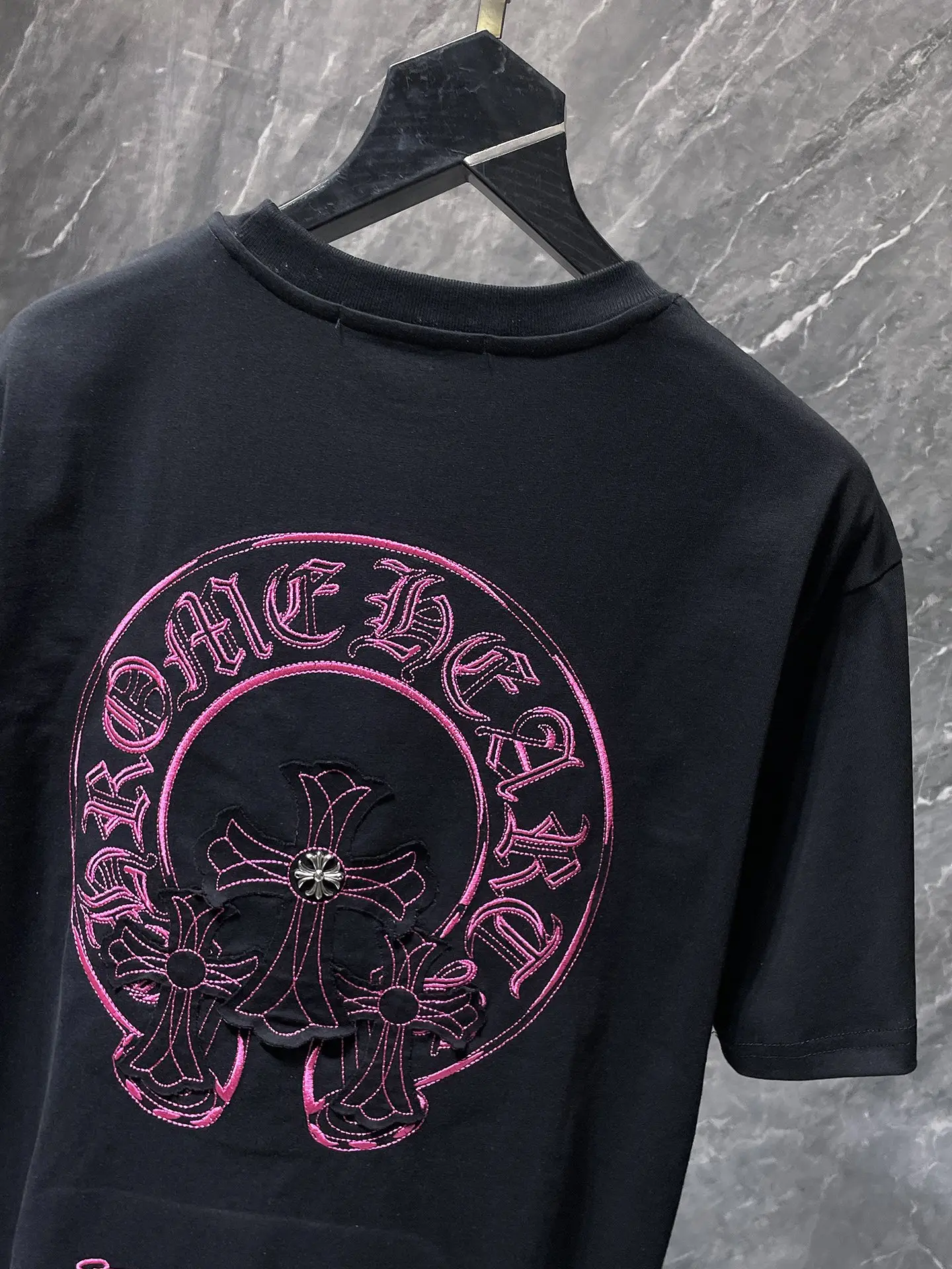 Embroidered Horseshoe Logo Cotton T-Shirt D11011640 — view 4
