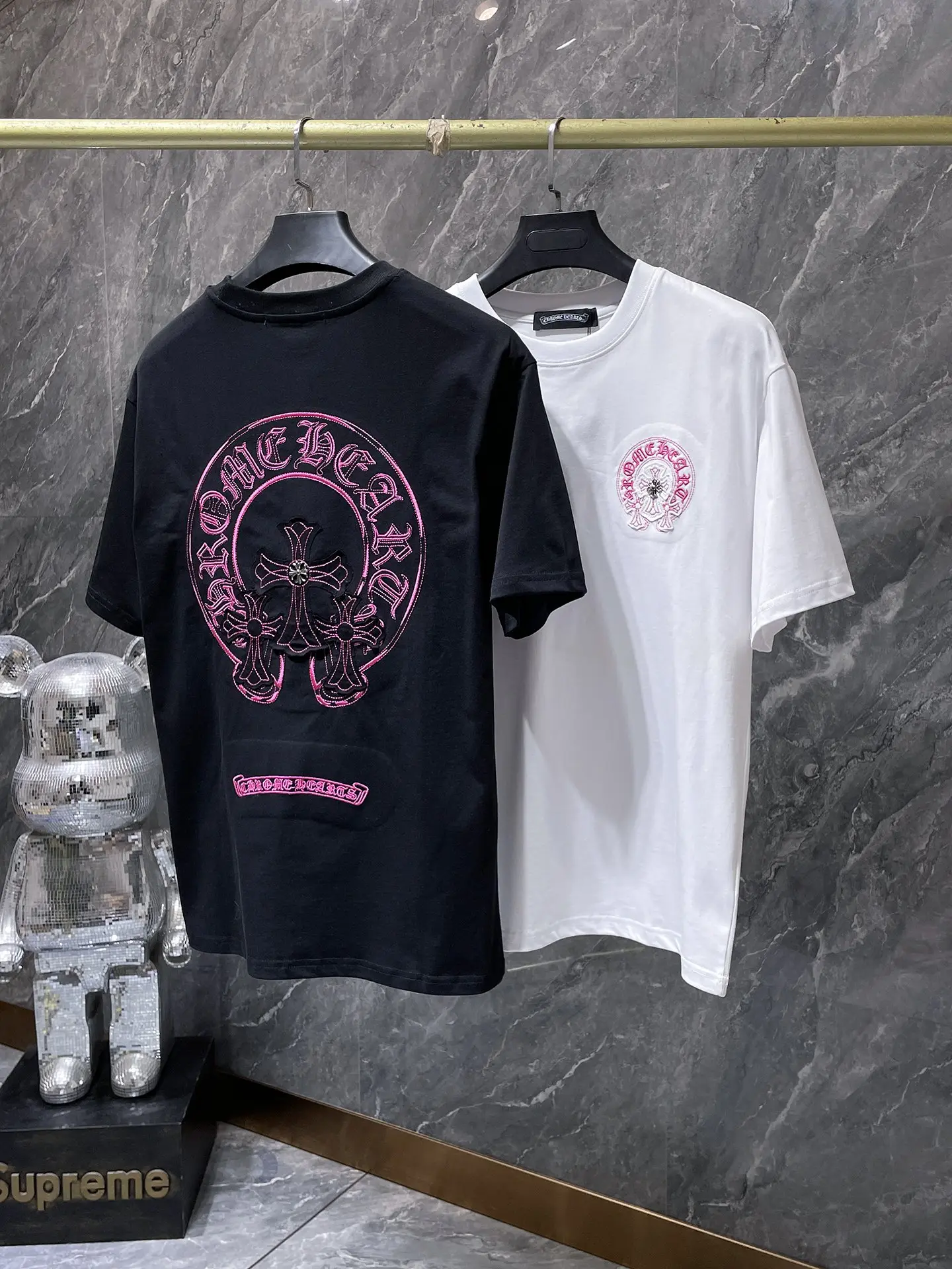 Embroidered Horseshoe Logo Cotton T-Shirt D6015472