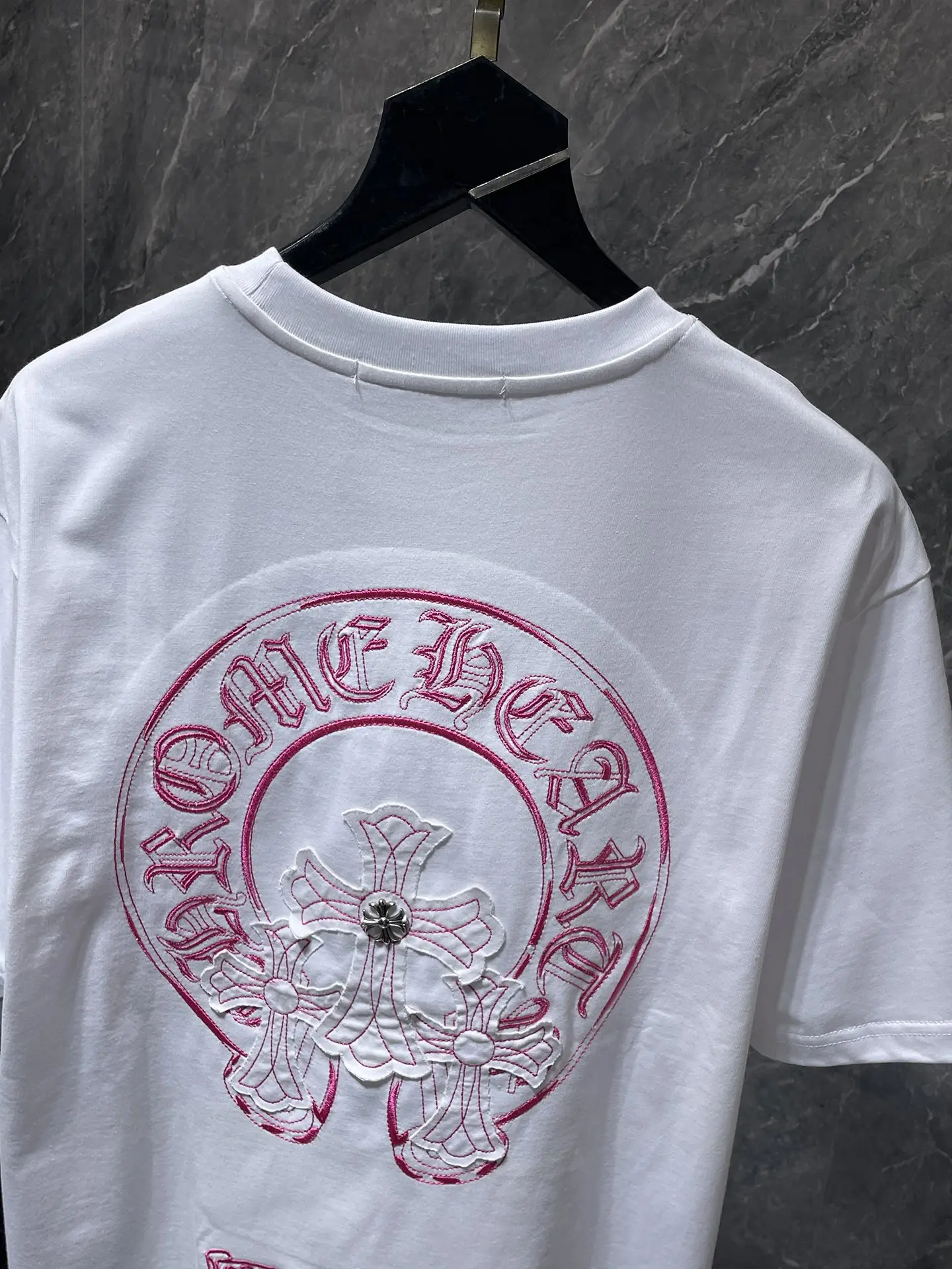Embroidered Horseshoe Logo Cotton T-Shirt D6015473 — view 6