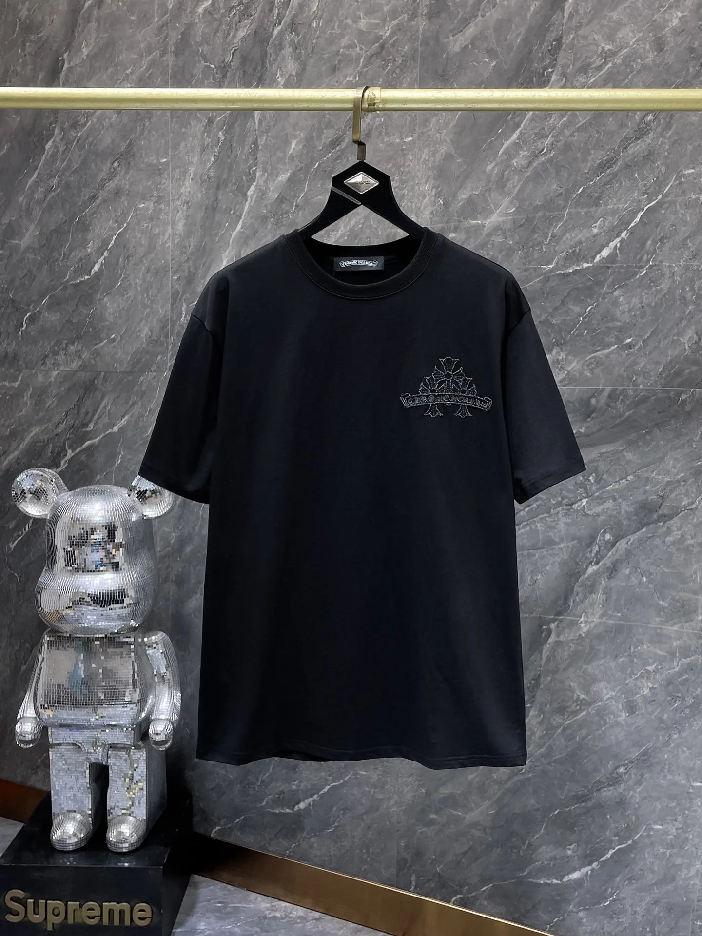 Embroidered Cross Logo Cotton T-Shirt D7015471 — view 2