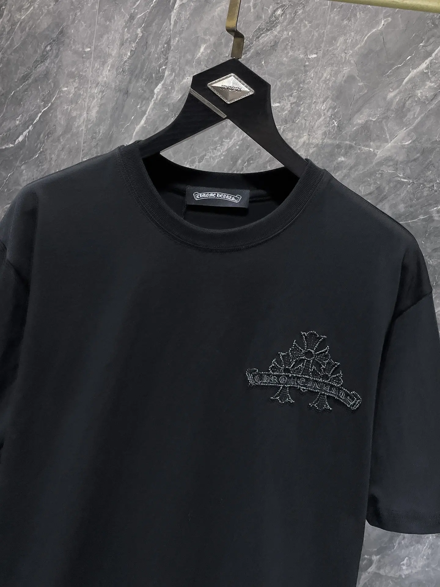 Embroidered Cross Logo Cotton T-Shirt D7015471 — view 4
