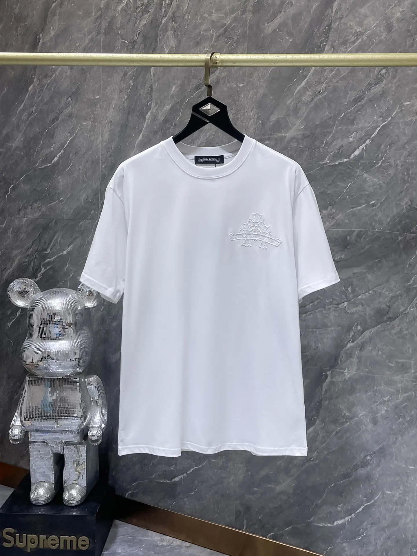 Embroidered Cross Logo Cotton T-Shirt D7015470 — view 2