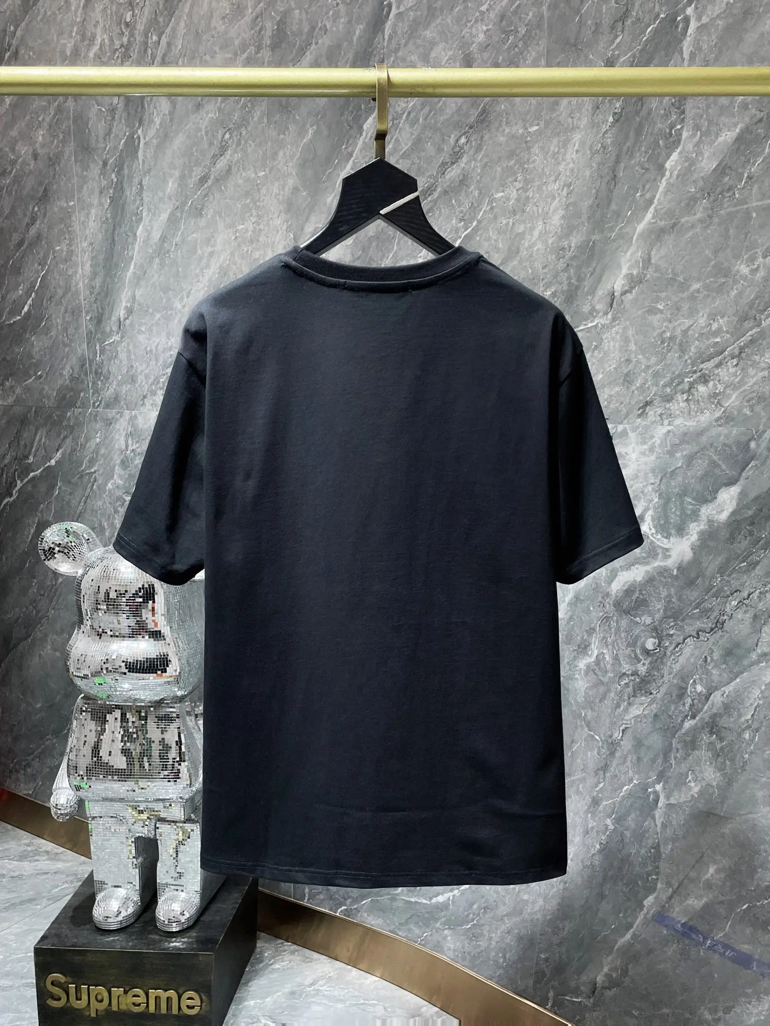 Embellished Cross Patch Cotton T-Shirt D11011635 — view 6
