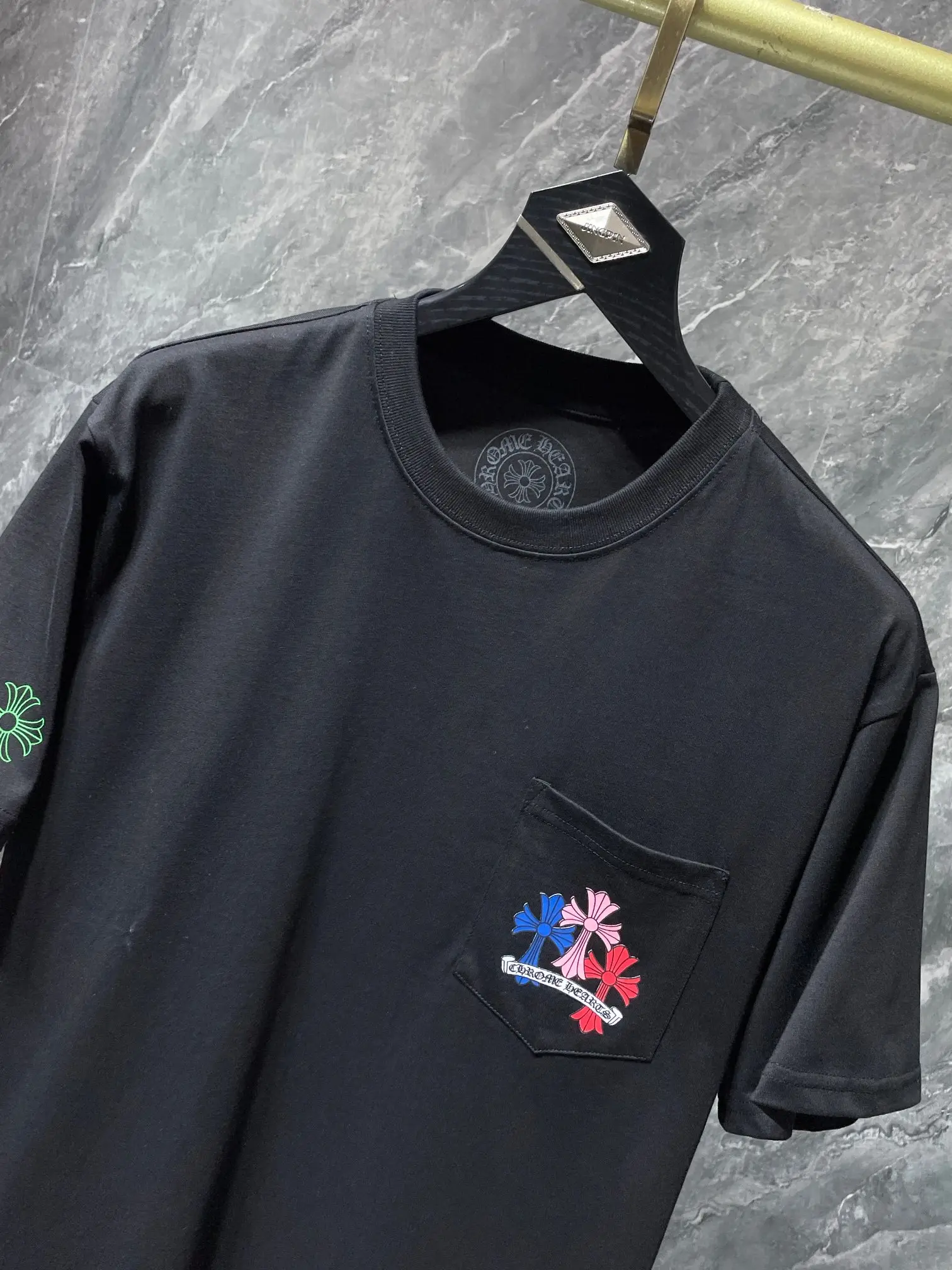 Chrome Hearts Multi-Color Cross Pocket T-Shirt D5515464