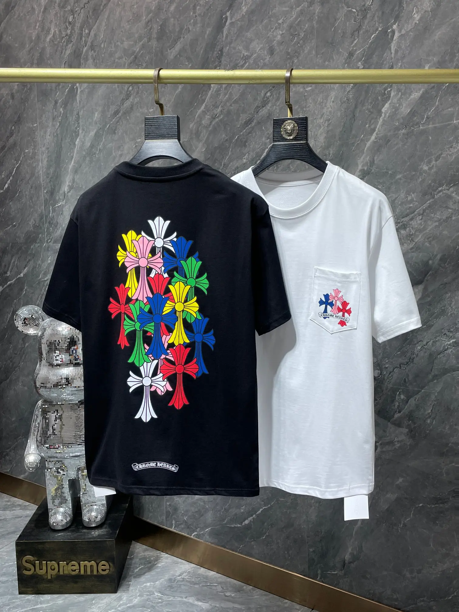 Chrome Hearts Multi-Color Cross Pocket T-Shirt D5515464 — view 9