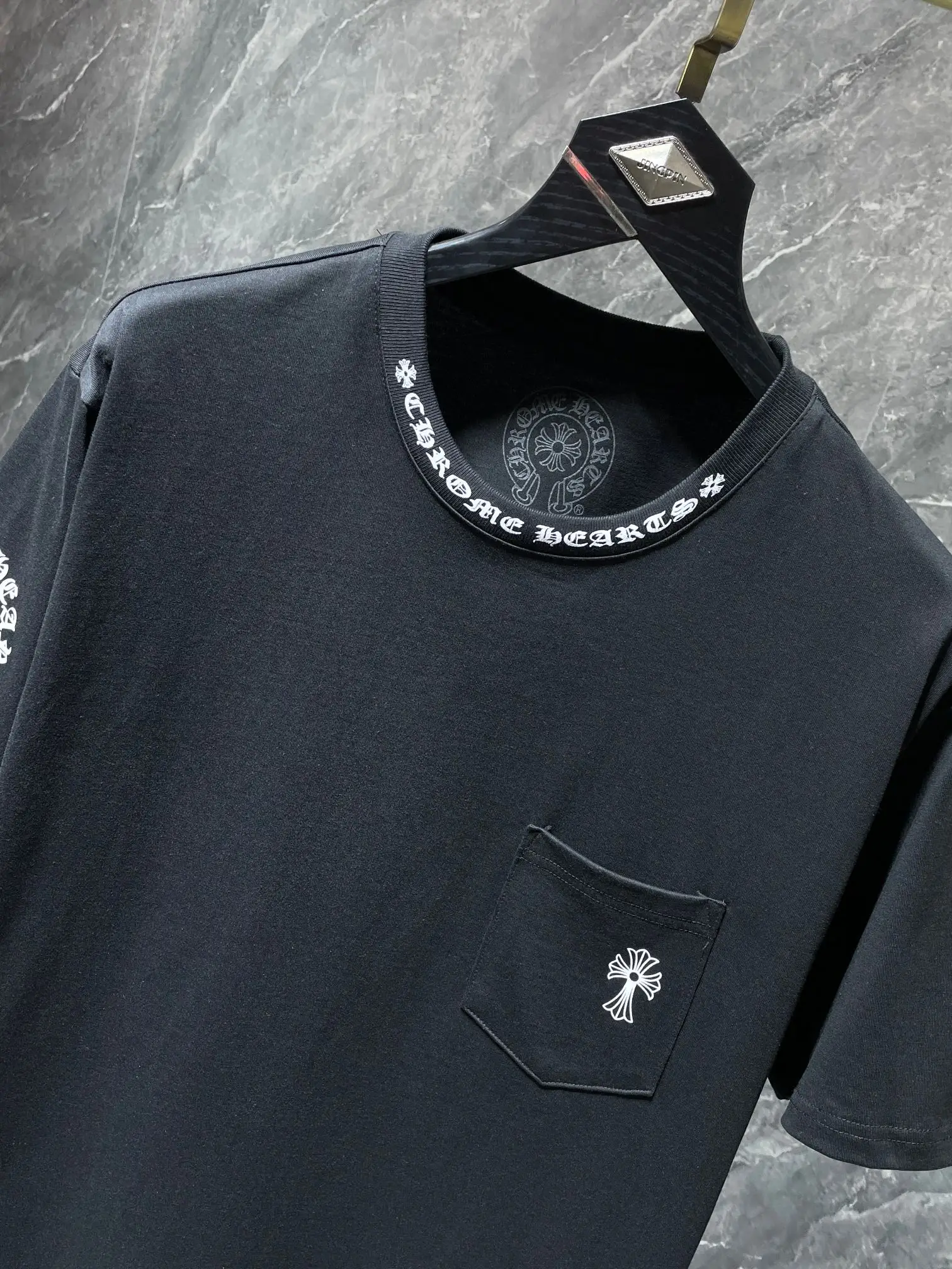 Logo-Print Cotton-Jersey Pocket T-Shirt D10511629 — view 7