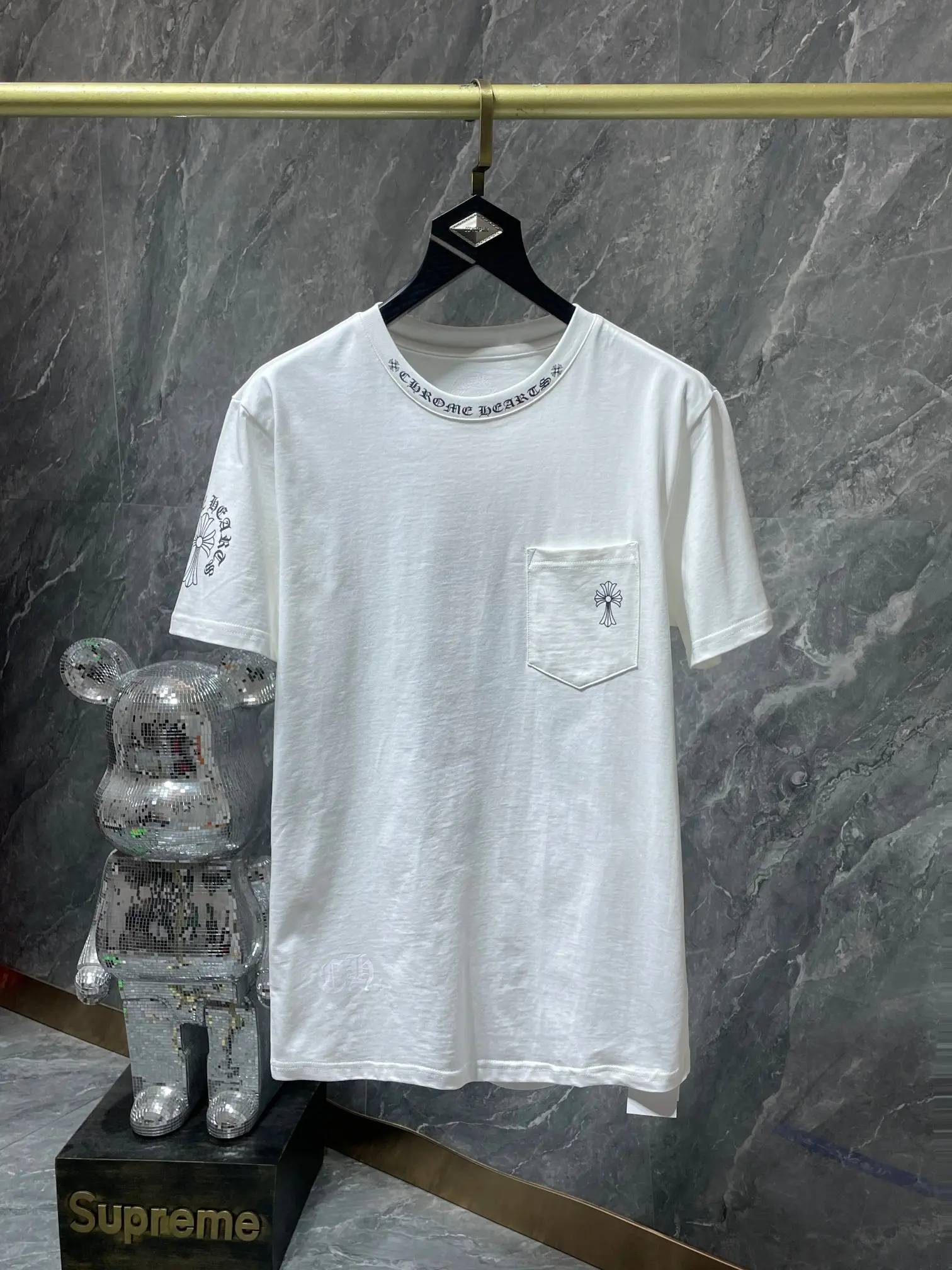 Logo-Intarsia Cotton-Jersey Pocket T-Shirt D5515460