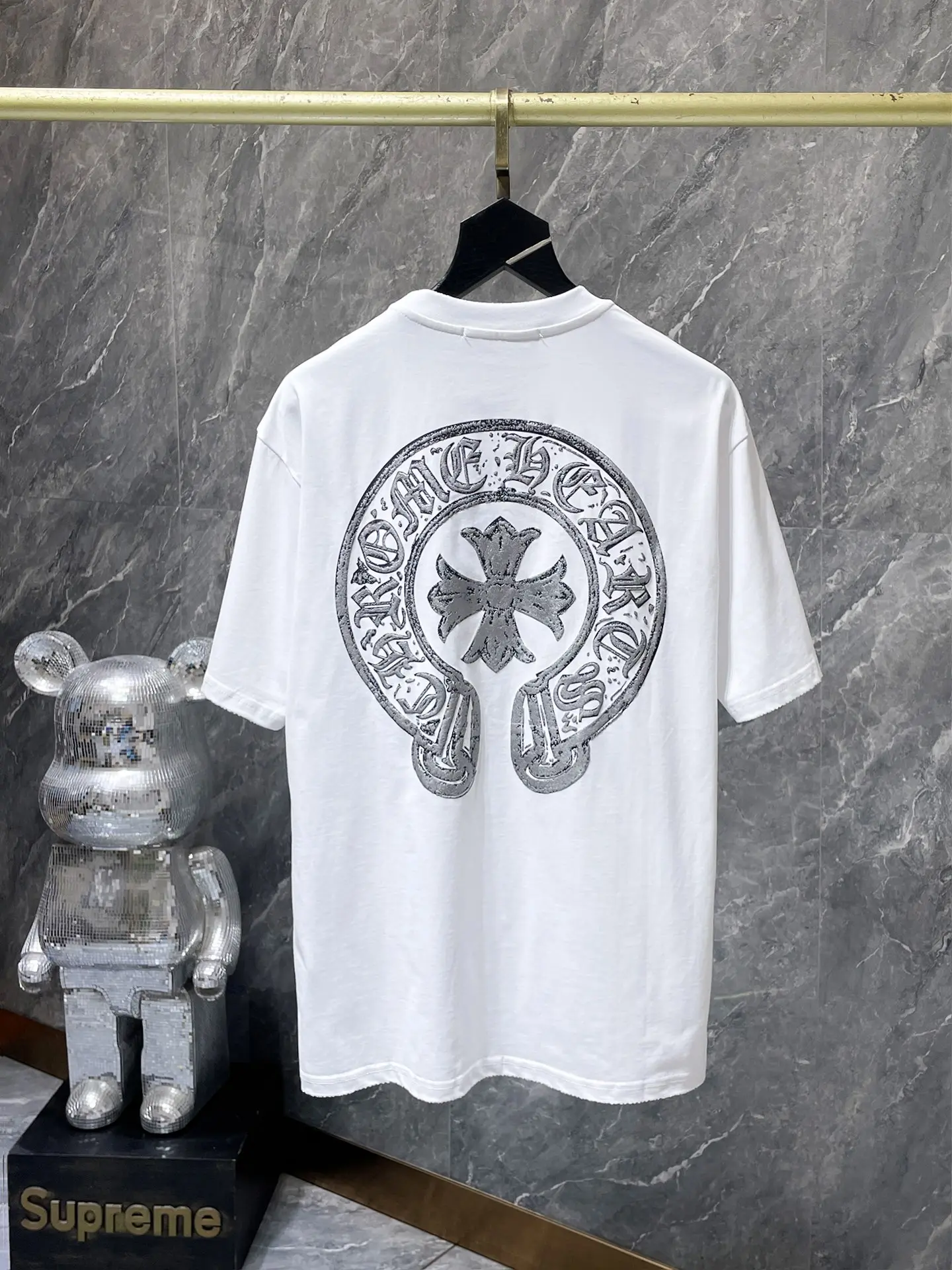 Logo Embroidery Heavyweight Cotton T-Shirt D10511620 — view 3