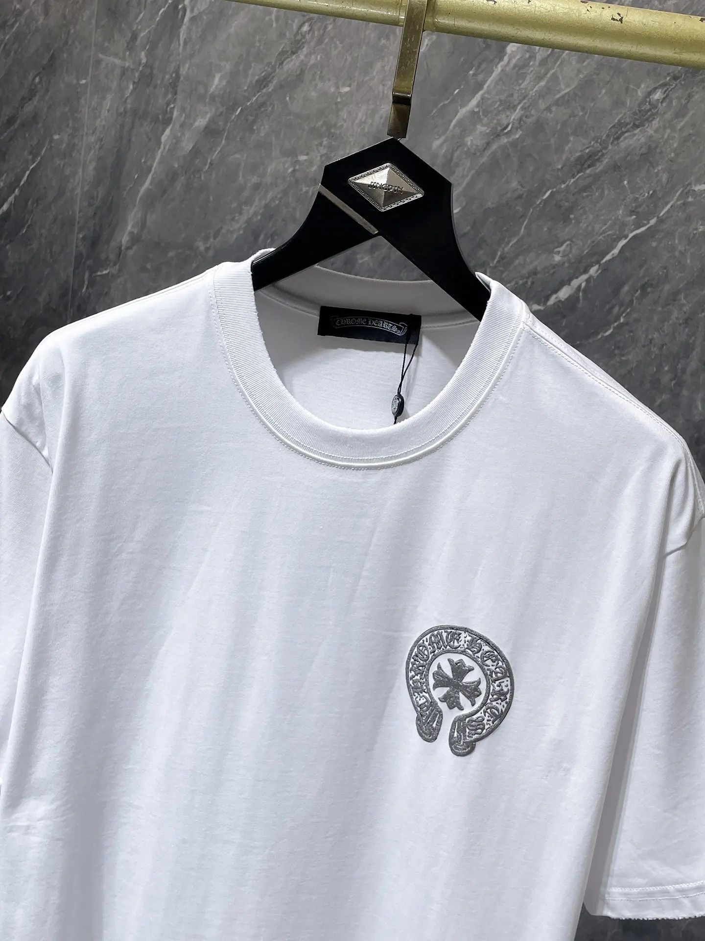 Logo Embroidery Heavyweight Cotton T-Shirt D10511620 — view 4