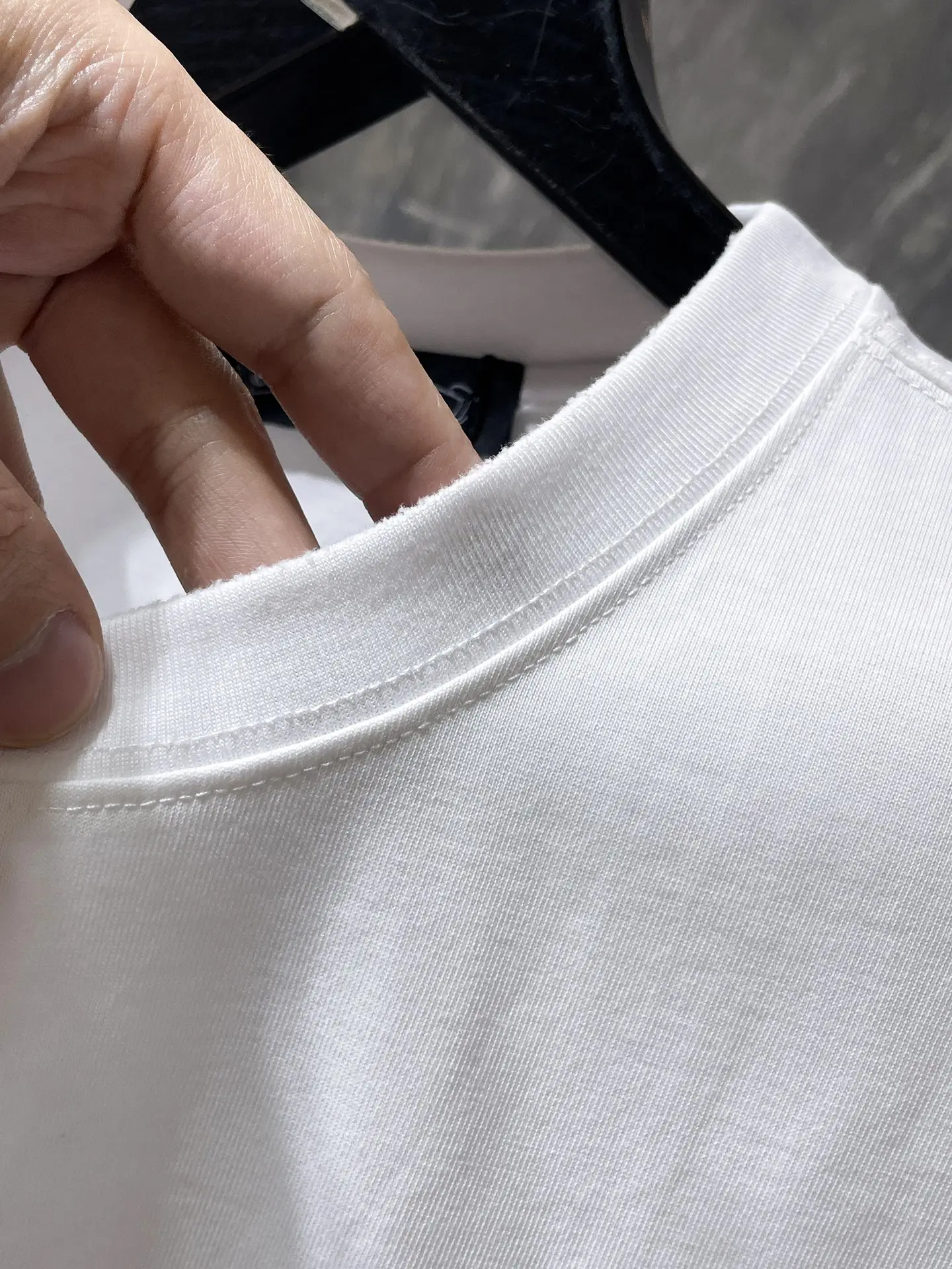 Logo Embroidery Heavyweight Cotton T-Shirt D10511620 — view 8