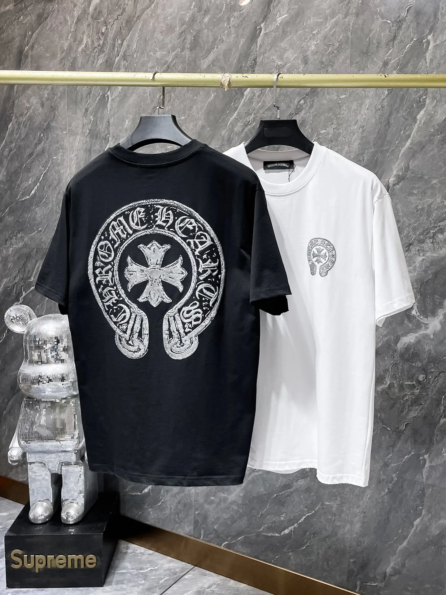 Logo Embroidery Heavyweight Cotton T-Shirt D10511621 — view 9