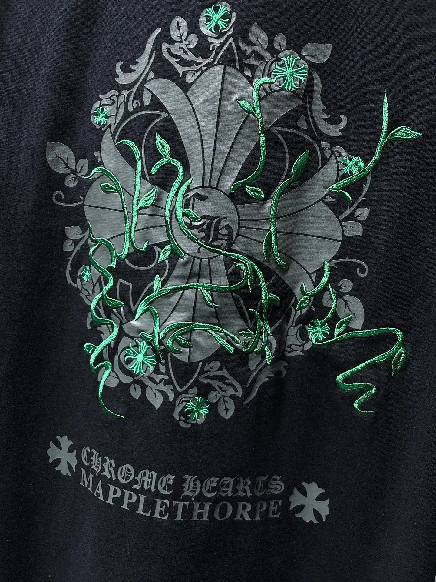 Embroidered Horseshoe Logo Cotton T-Shirt D12011600 — view 5