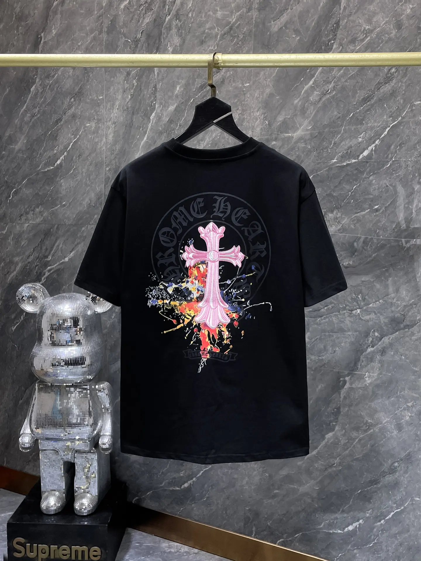 Paint-Splatter Cross Patch T-Shirt D12011591 — view 3