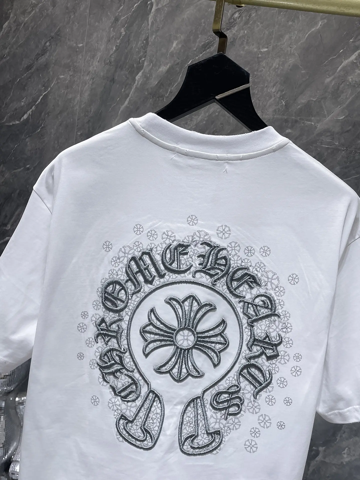 Horseshoe Logo Embroidered Cotton T-Shirt D7515437 — view 6