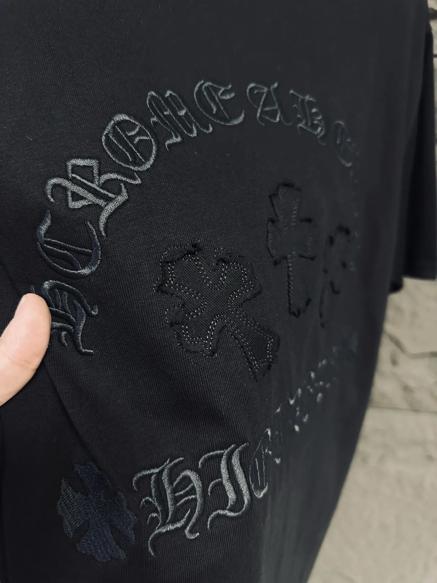 Logo-Embroidered Cotton-Jersey T-Shirt D11811606 — view 5