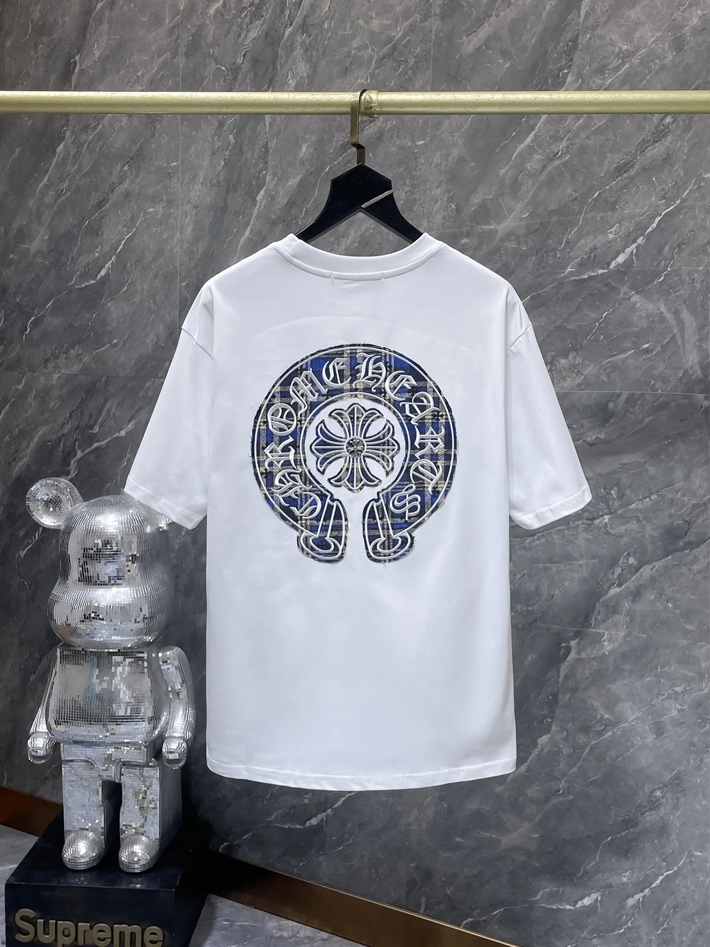Horseshoe Logo Appliqué Cotton T-Shirt D11511615 — view 3