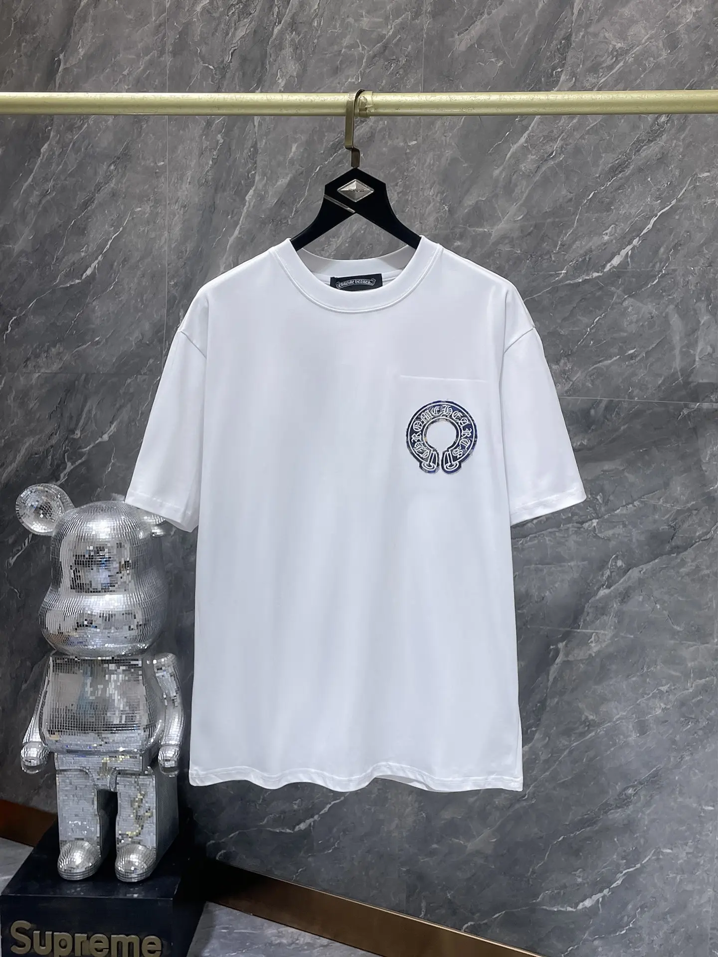 Horseshoe Logo Appliqué Cotton T-Shirt D6515450 — view 2