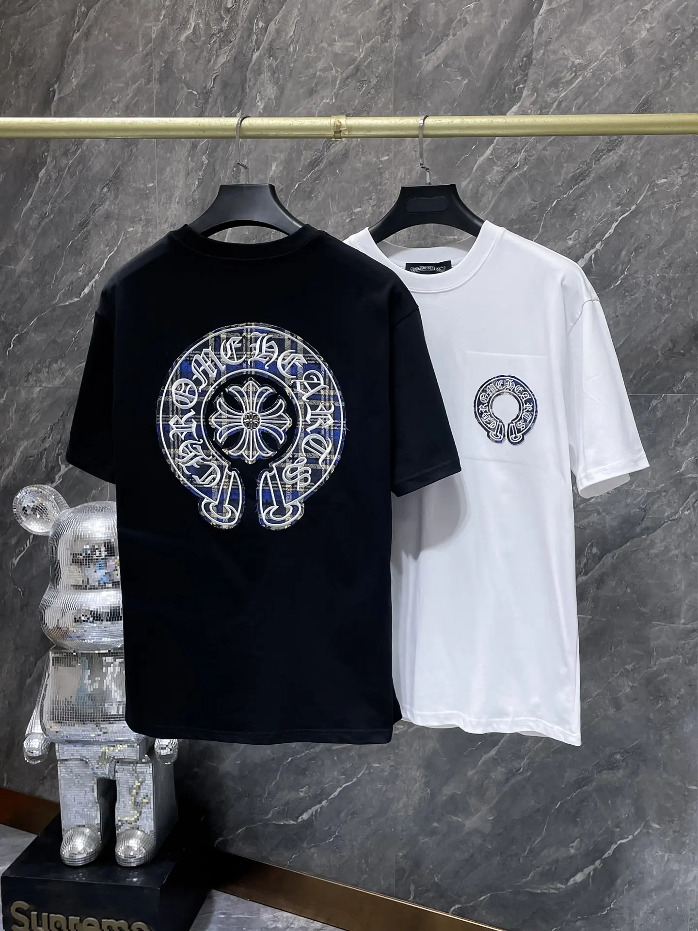 Horseshoe Logo Appliqué Cotton T-Shirt D6515451