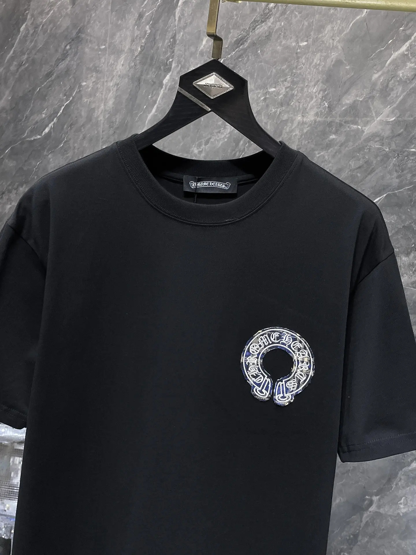 Horseshoe Logo Appliqué Cotton T-Shirt D6515451 — view 4