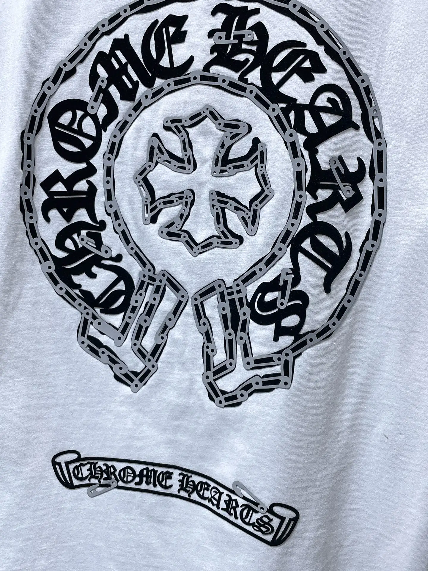 Horseshoe Logo Distressed Cotton T-Shirt D6815430 — view 5