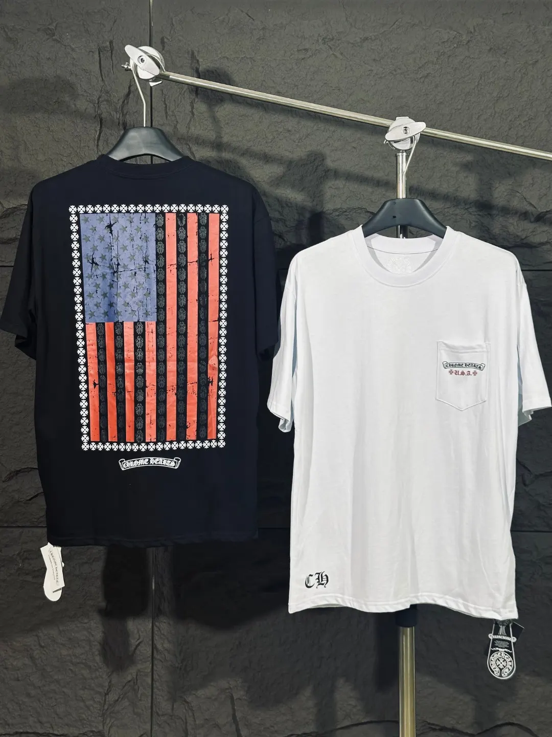 USA Flag Graphic Pocket T-Shirt D9811608 — view 2