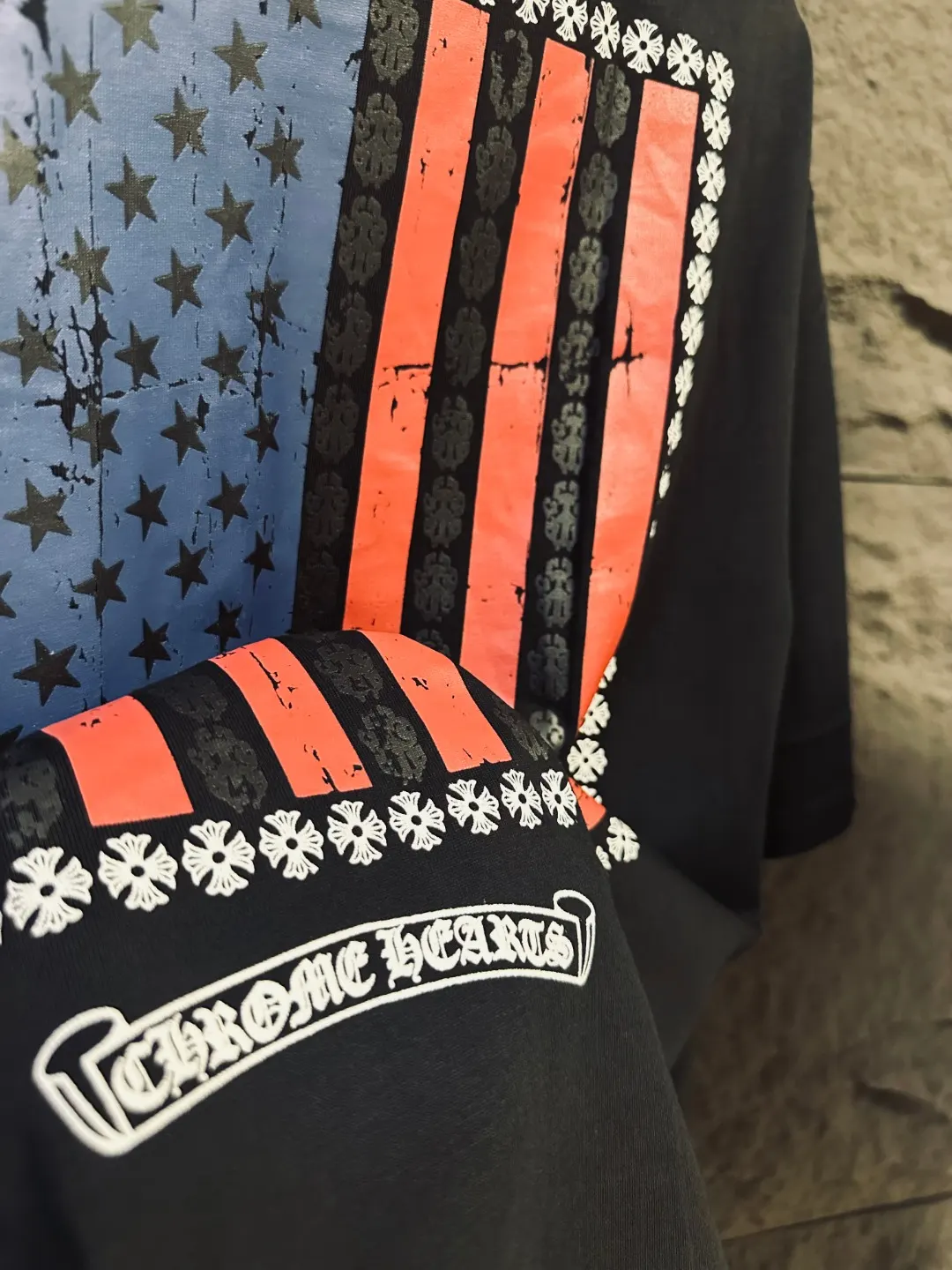 USA Flag Graphic Pocket T-Shirt D9811608 — view 3