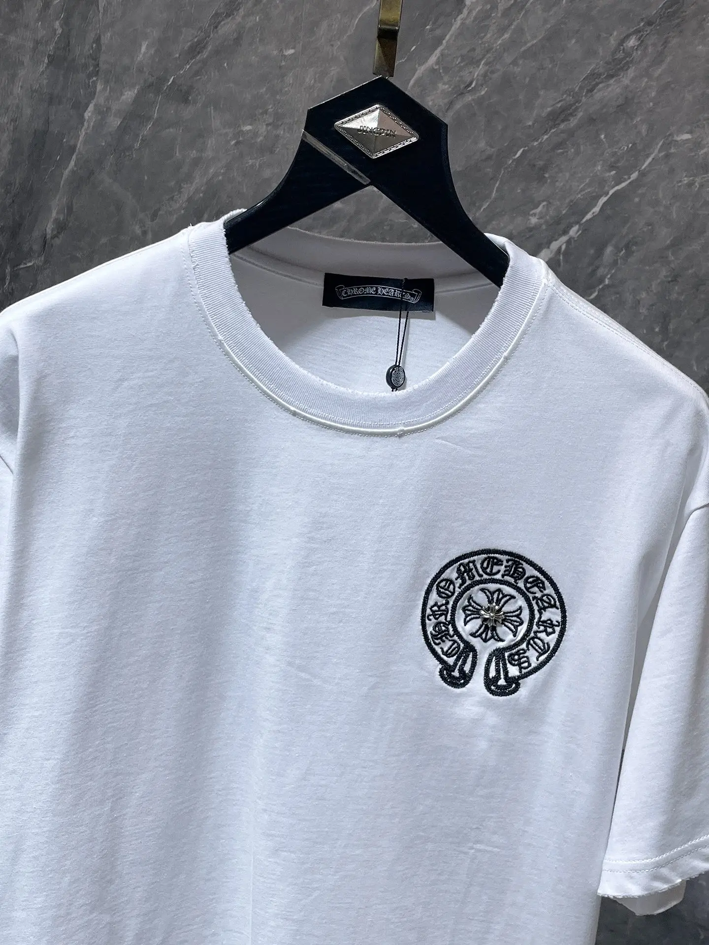 Cross Patch Embroidered Cotton T-Shirt D6815410 — view 4
