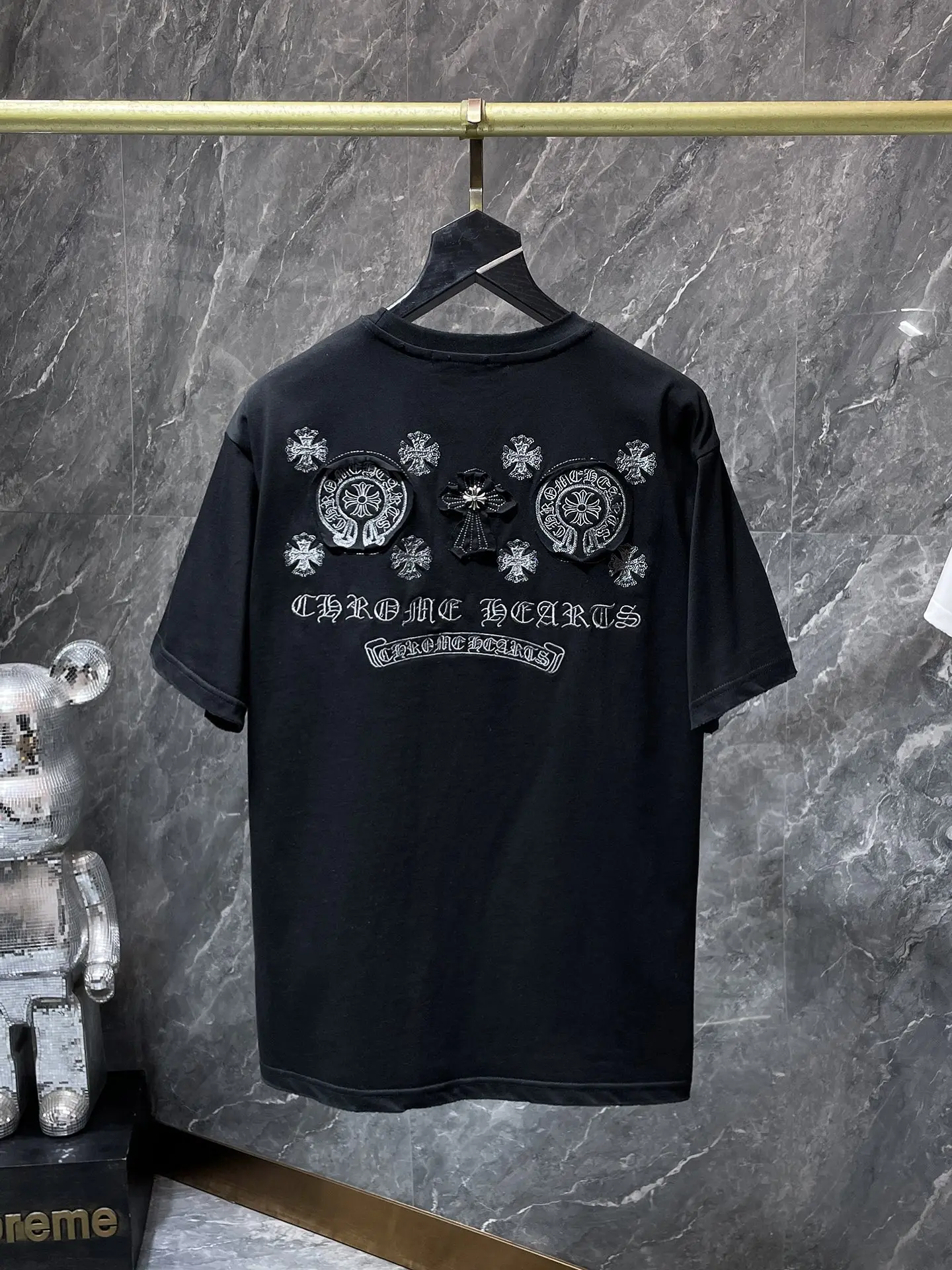 Embroidered Logo Cotton T-Shirt D6815411 — view 3