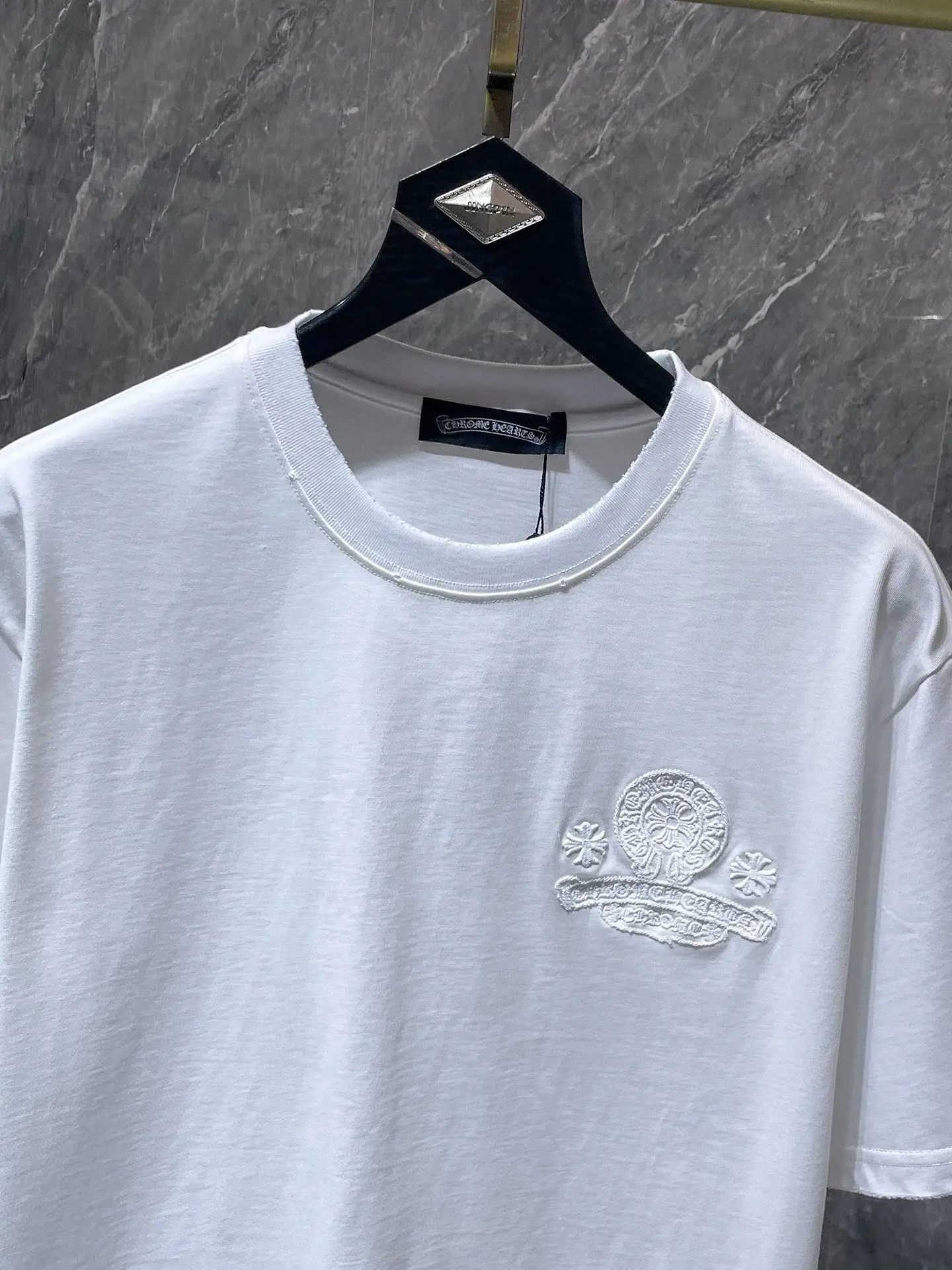 Embroidered Logo Cotton T-Shirt D6815408 — view 4