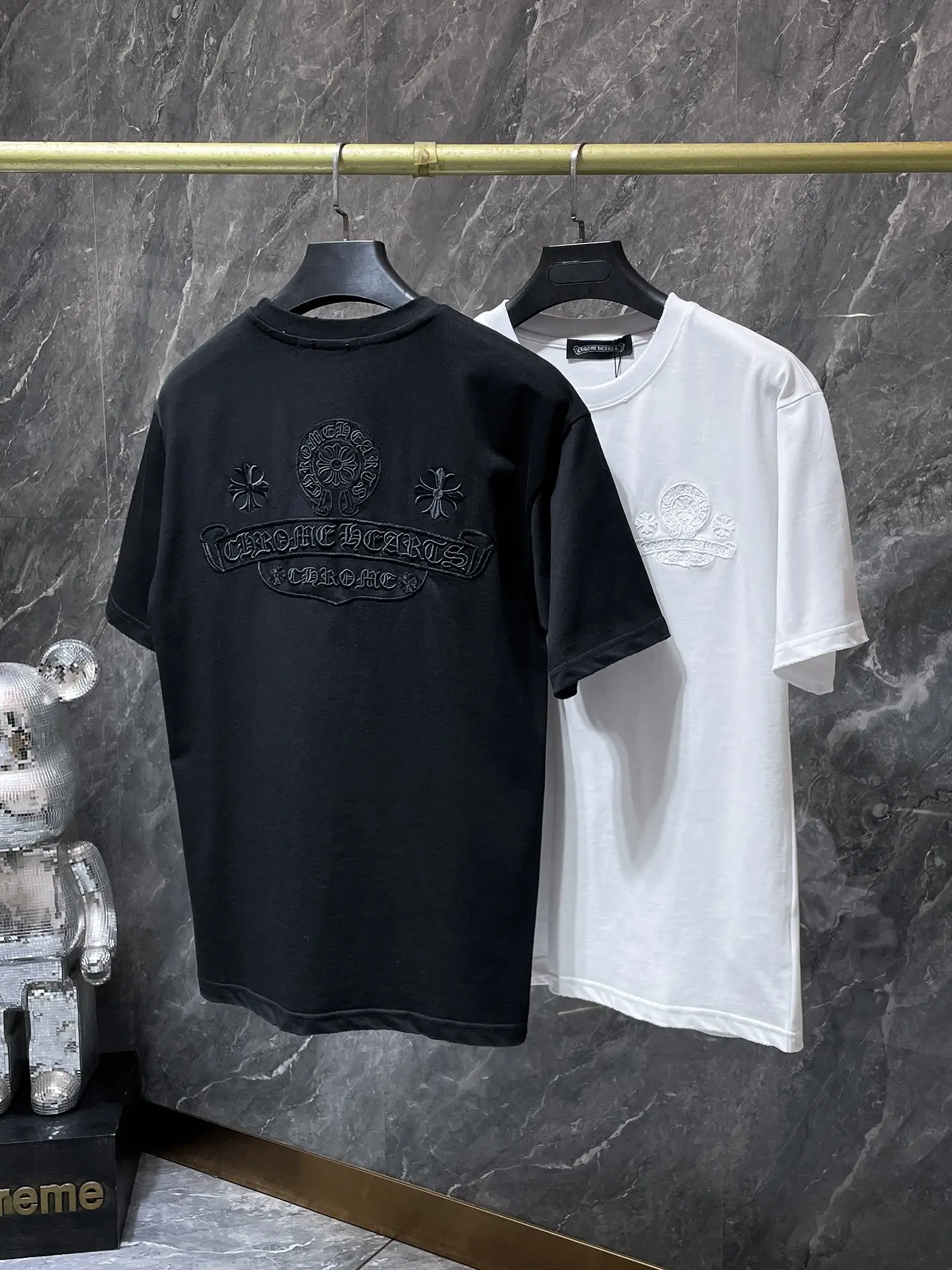 Embroidered Logo Cotton T-Shirt D6815408 — view 9